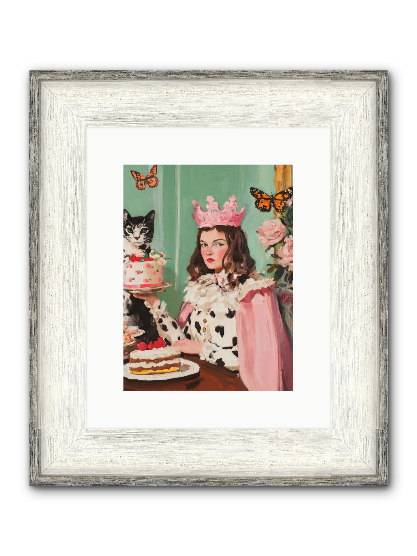 Magic's Soft Mark Framed Print - Driftwood White 9x12