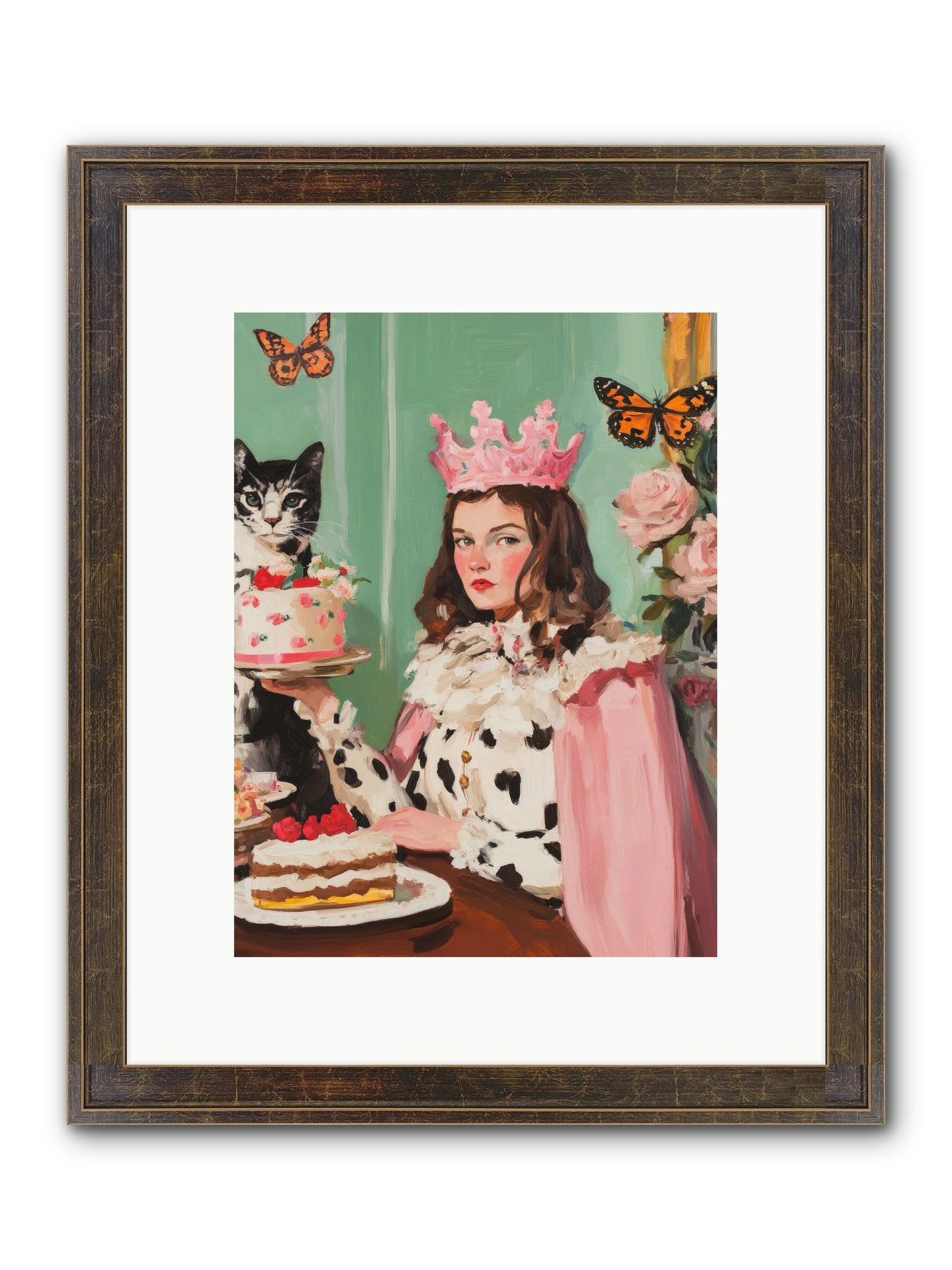 Magic's Soft Mark Framed Print - Slimwoods Black/Gold 9x12