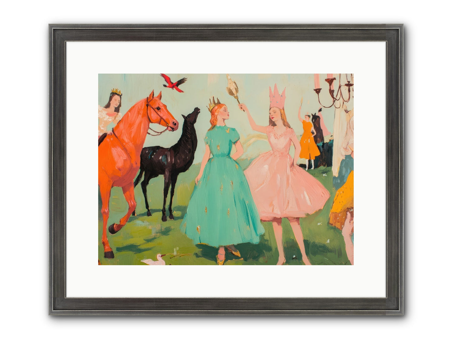 Magic Spills Over Framed Print - Slimwoods Black/Silver 16x12