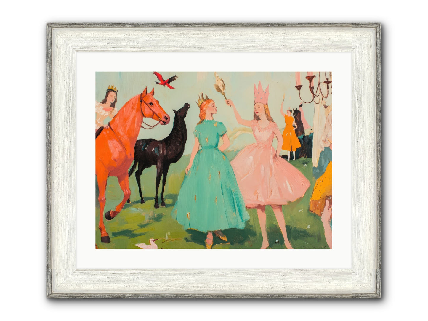 Magic Spills Over Framed Print - Driftwood White 24x18
