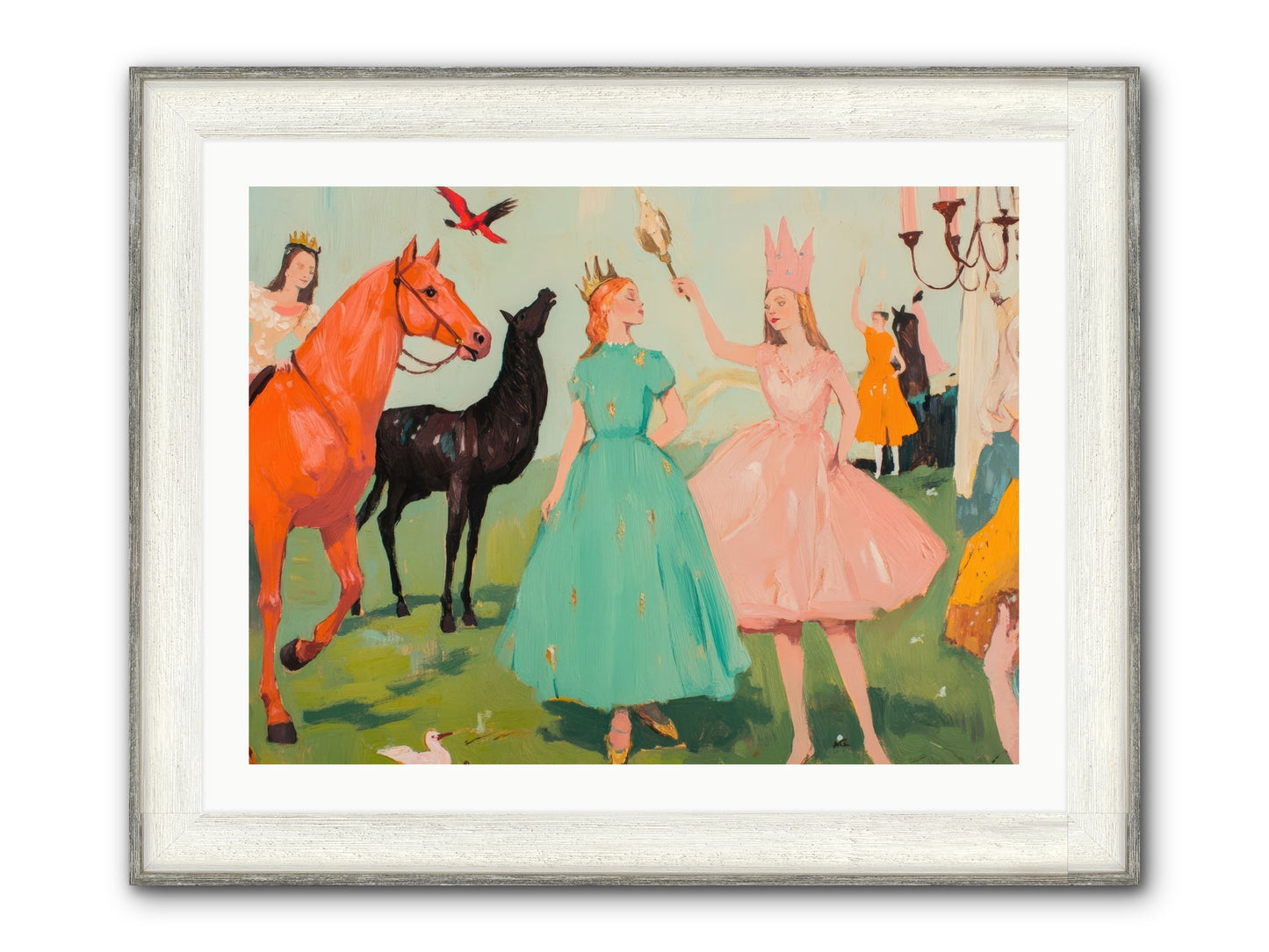 Magic Spills Over Framed Print - Driftwood White 32x24