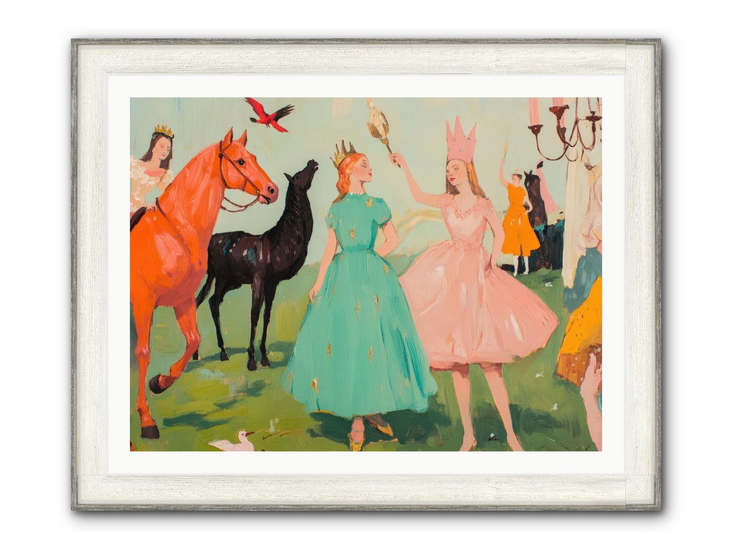 Magic Spills Over Framed Print - Driftwood White 40x30