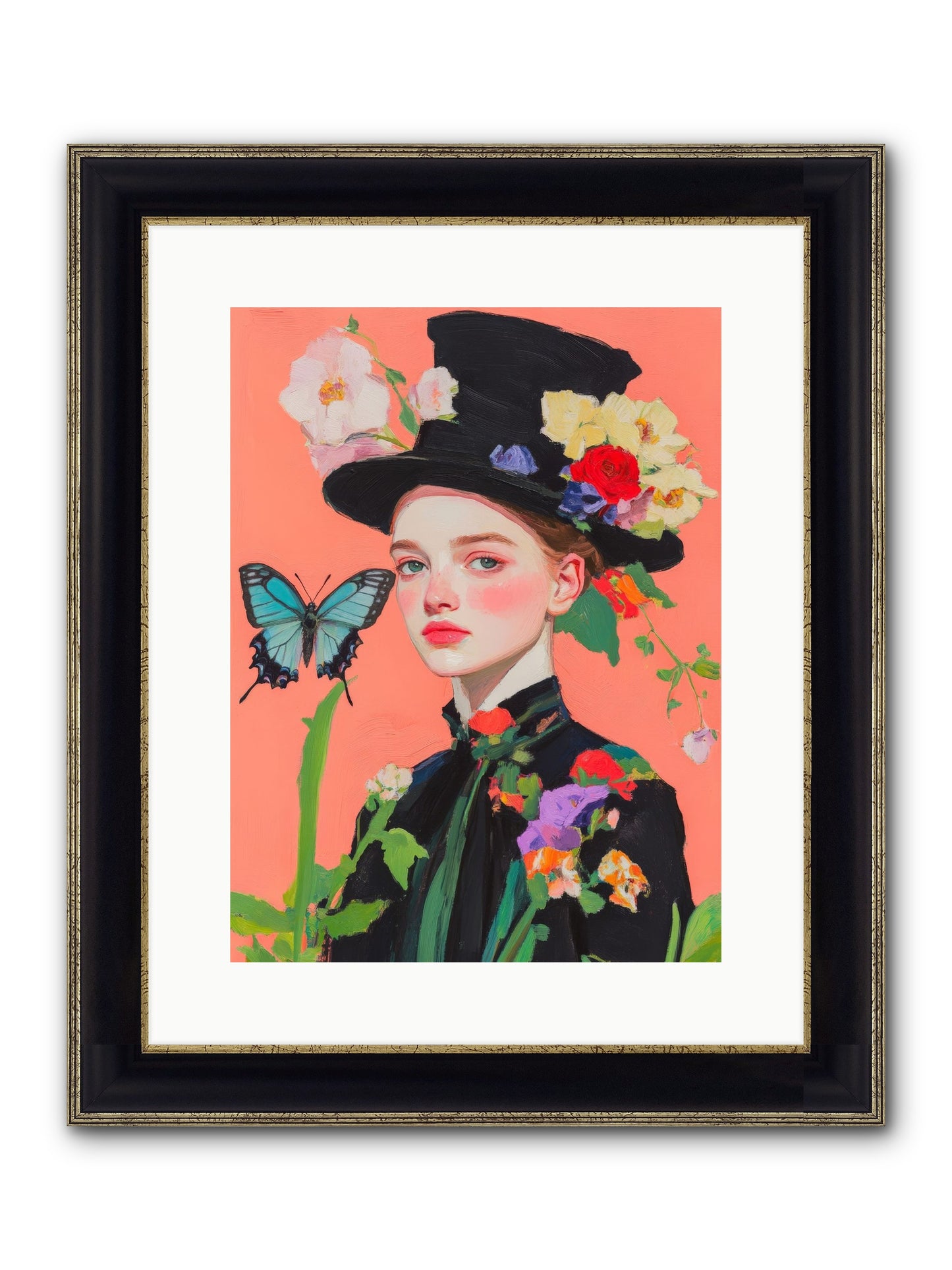 Magic Unchained Framed Print - Black & Gold 12x16