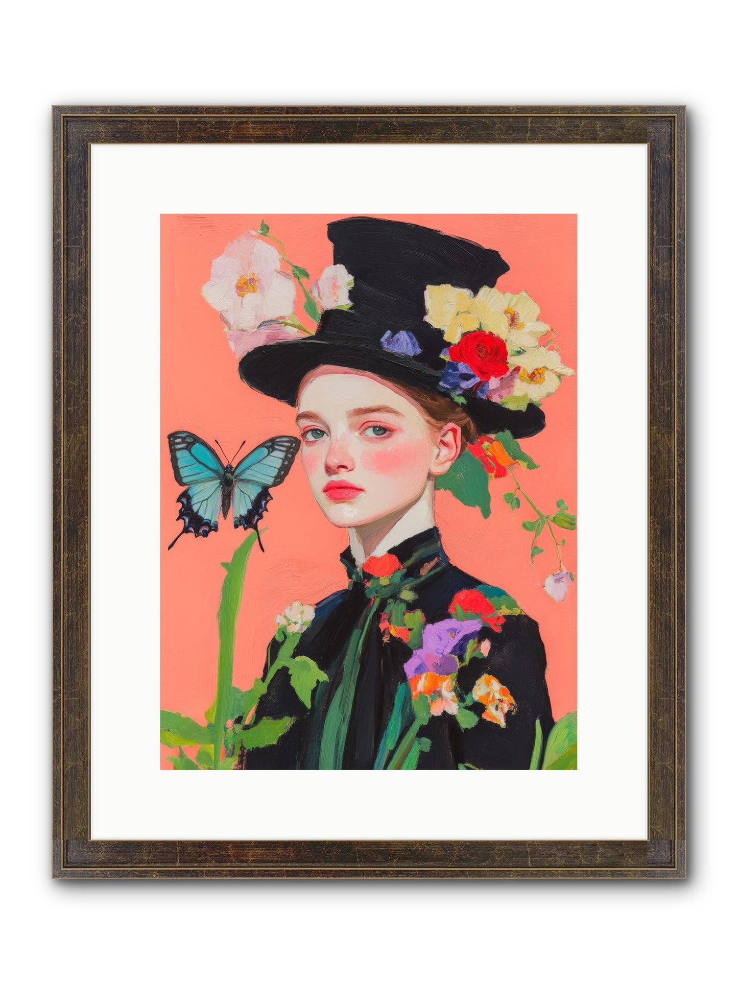 Magic Unchained Framed Print - Slimwoods Black/Gold 12x16
