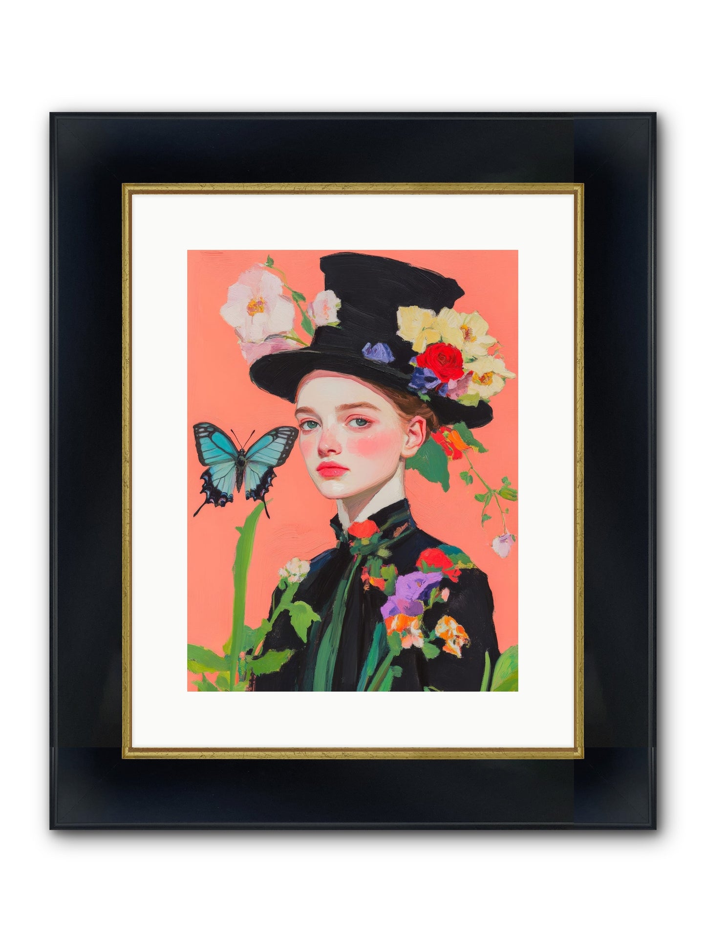 Magic Unchained Framed Print - Wide Black w/Gold 12x16