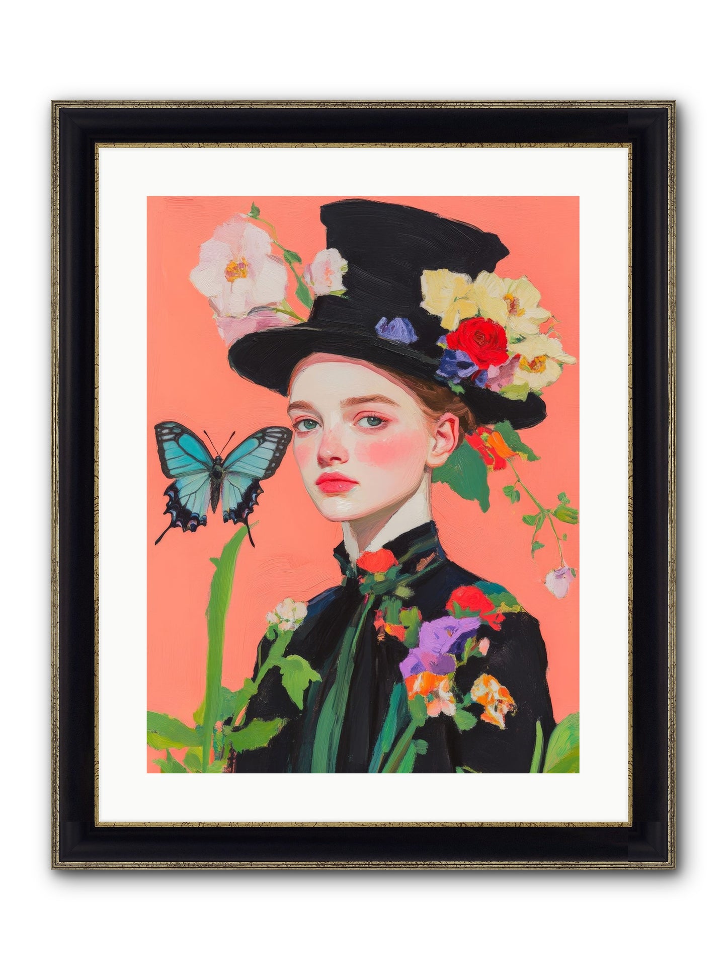 Magic Unchained Framed Print - Black & Gold 18x24