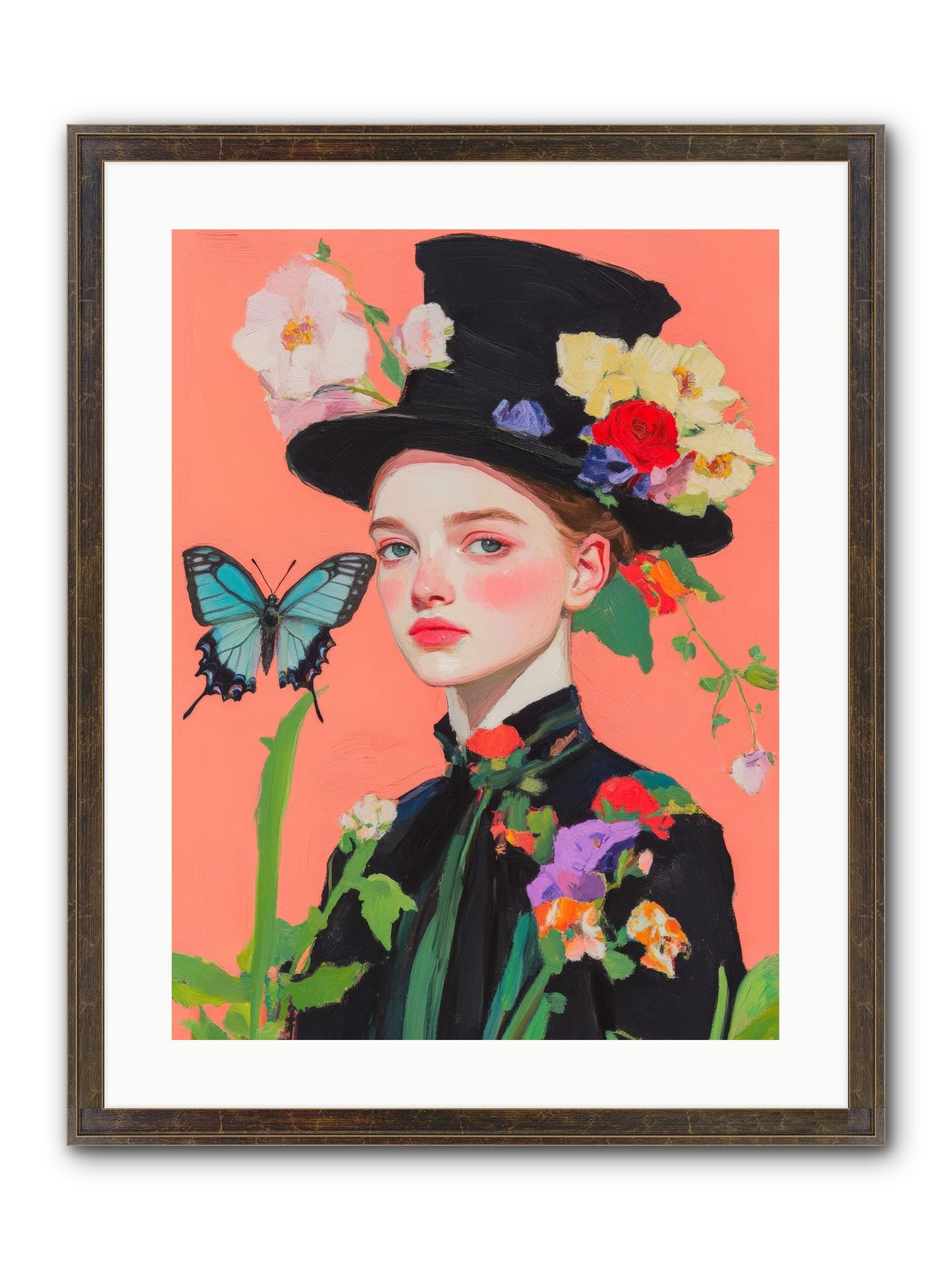 Magic Unchained Framed Print - Slimwoods Black/Gold 18x24