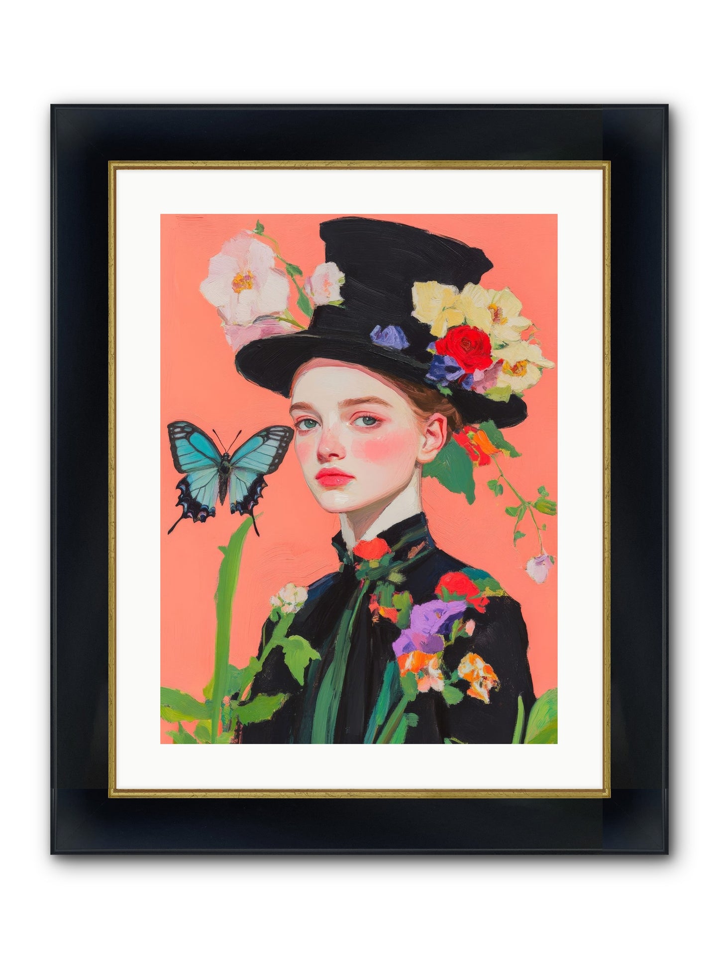 Magic Unchained Framed Print - Wide Black w/Gold 18x24