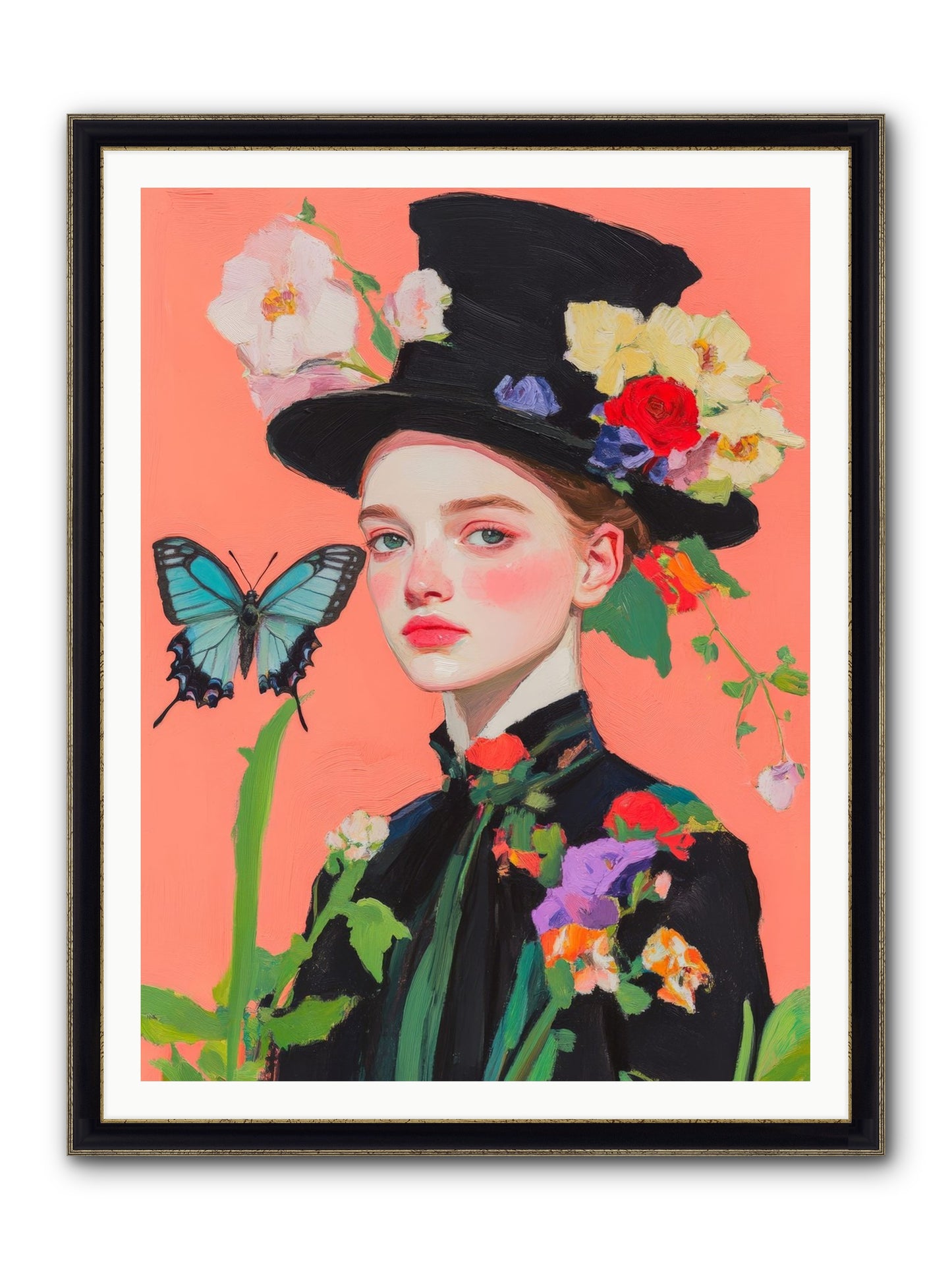 Magic Unchained Framed Print - Black & Gold 36x48