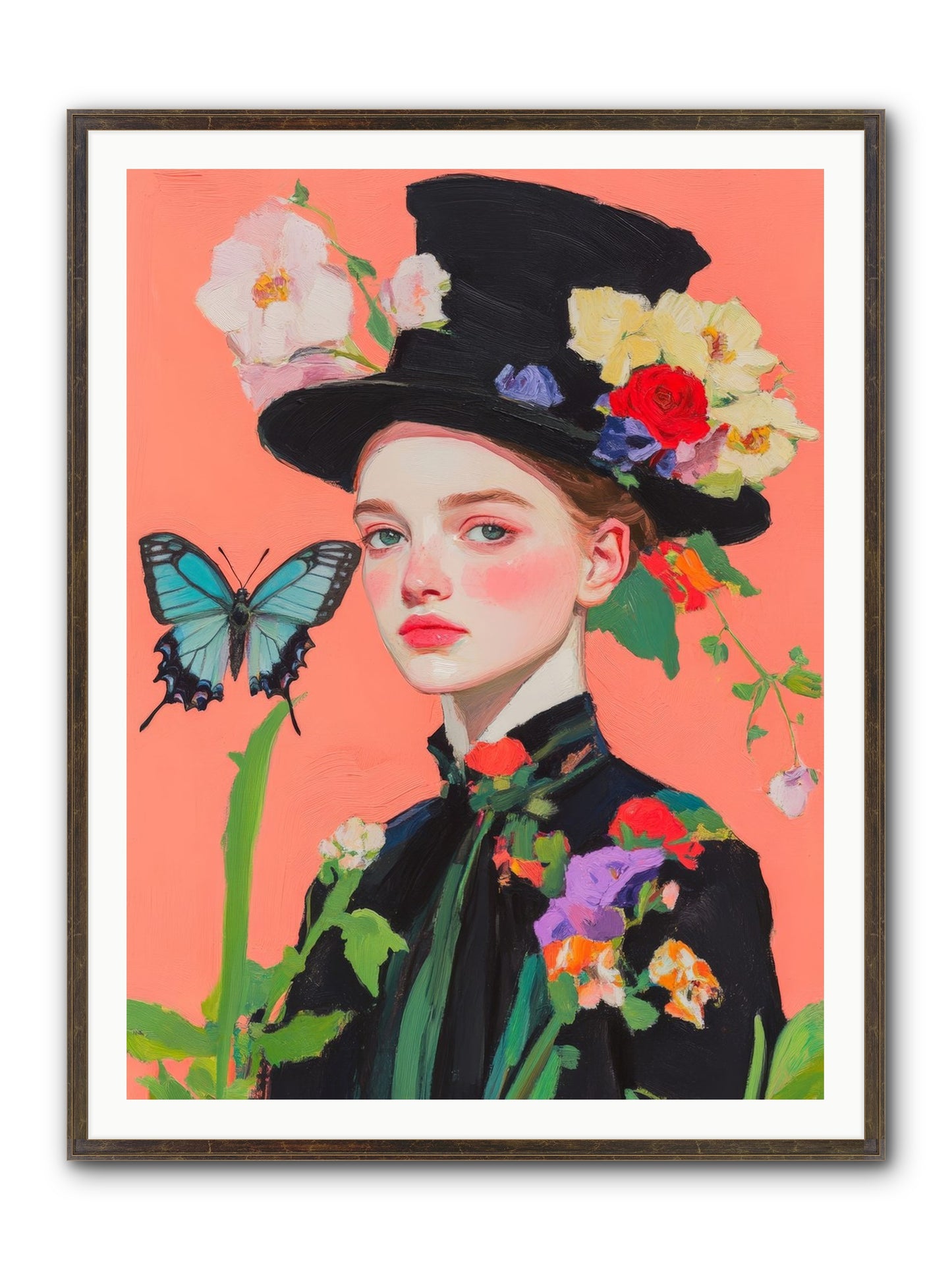 Magic Unchained Framed Print - Slimwoods Black/Gold 36x48