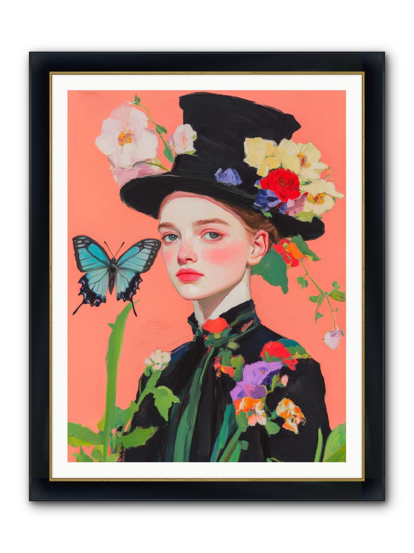 Magic Unchained Framed Print - Wide Black w/Gold 36x48