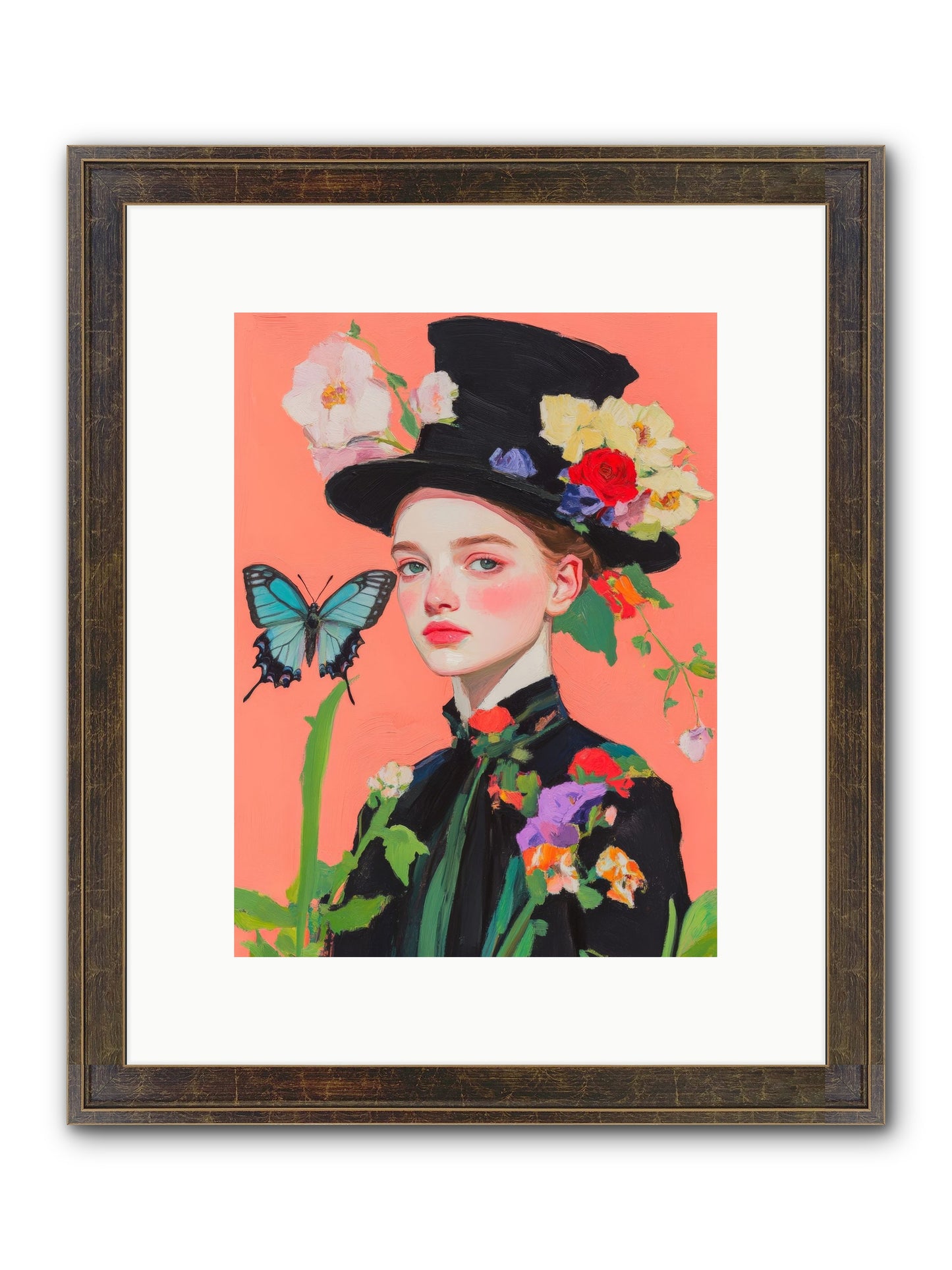 Magic Unchained Framed Print - Slimwoods Black/Gold 9x12