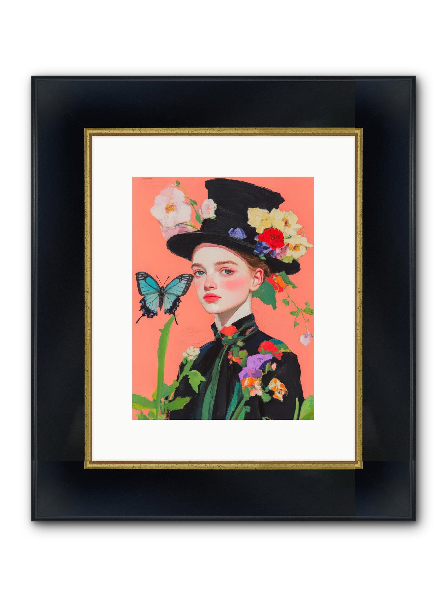Magic Unchained Framed Print - Wide Black w/Gold 9x12