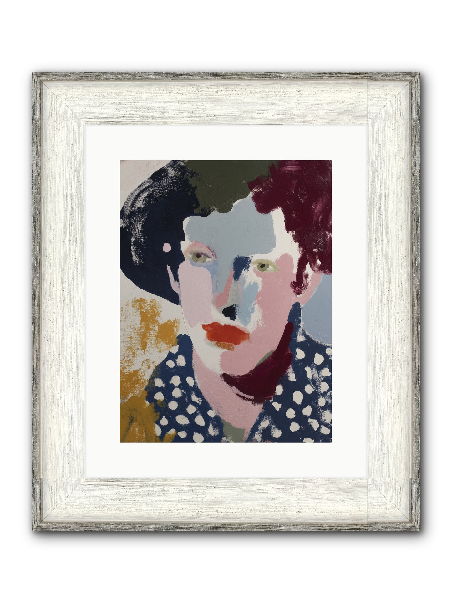 Magnified Framed Print - Driftwood White 12x16