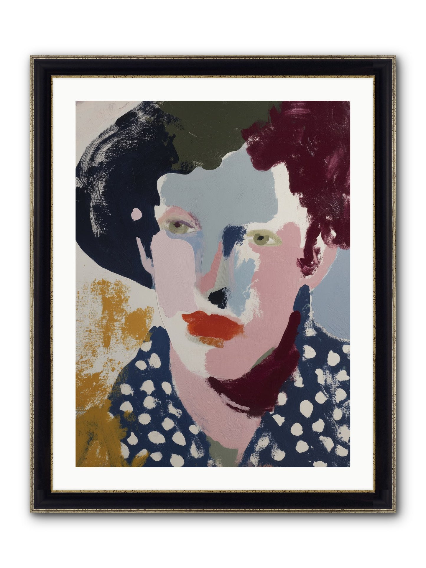 Magnified Framed Print - Black & Gold 24x32