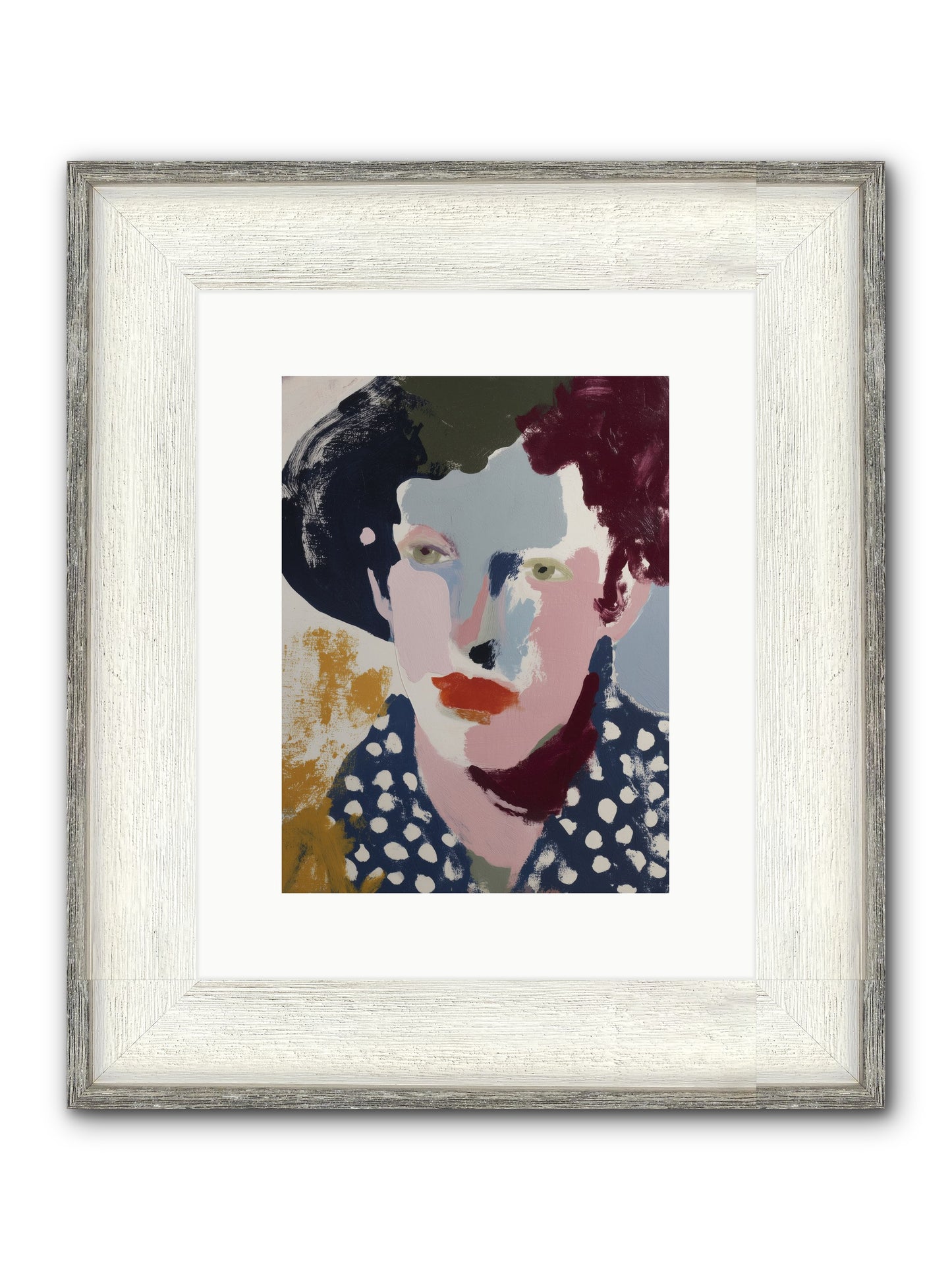 Magnified Framed Print - Driftwood White 9x12