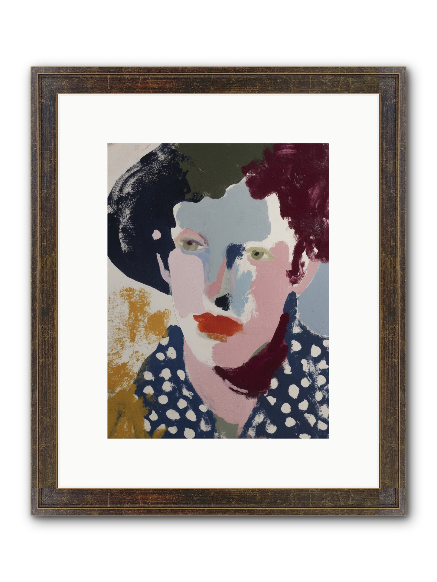Magnified Framed Print - Slimwoods Black/Gold 9x12