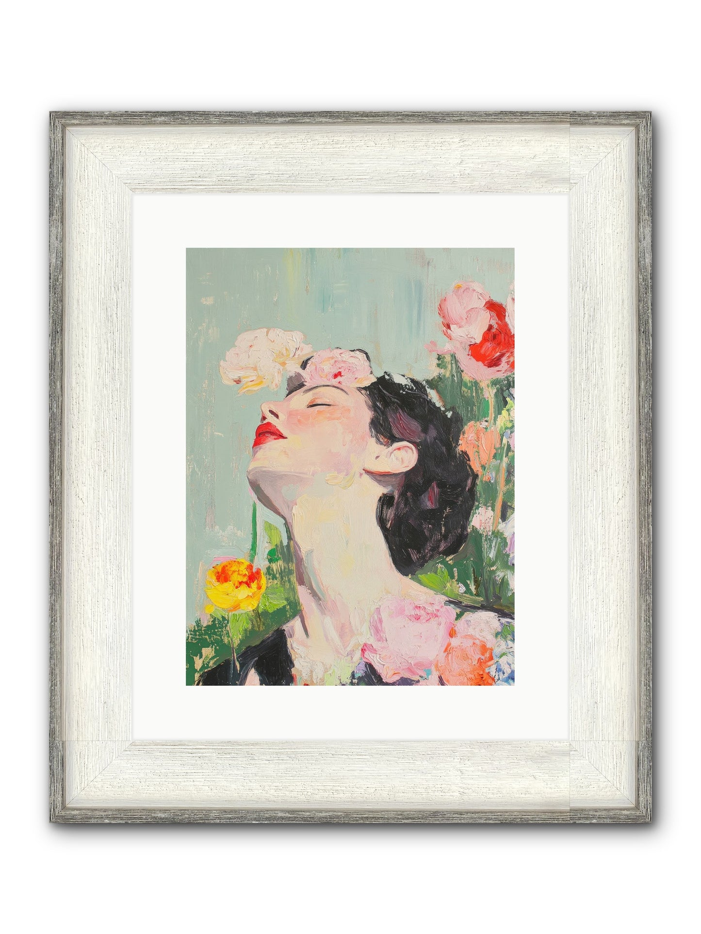 Magnolia Hawthorne Framed Print - Driftwood White 12x16