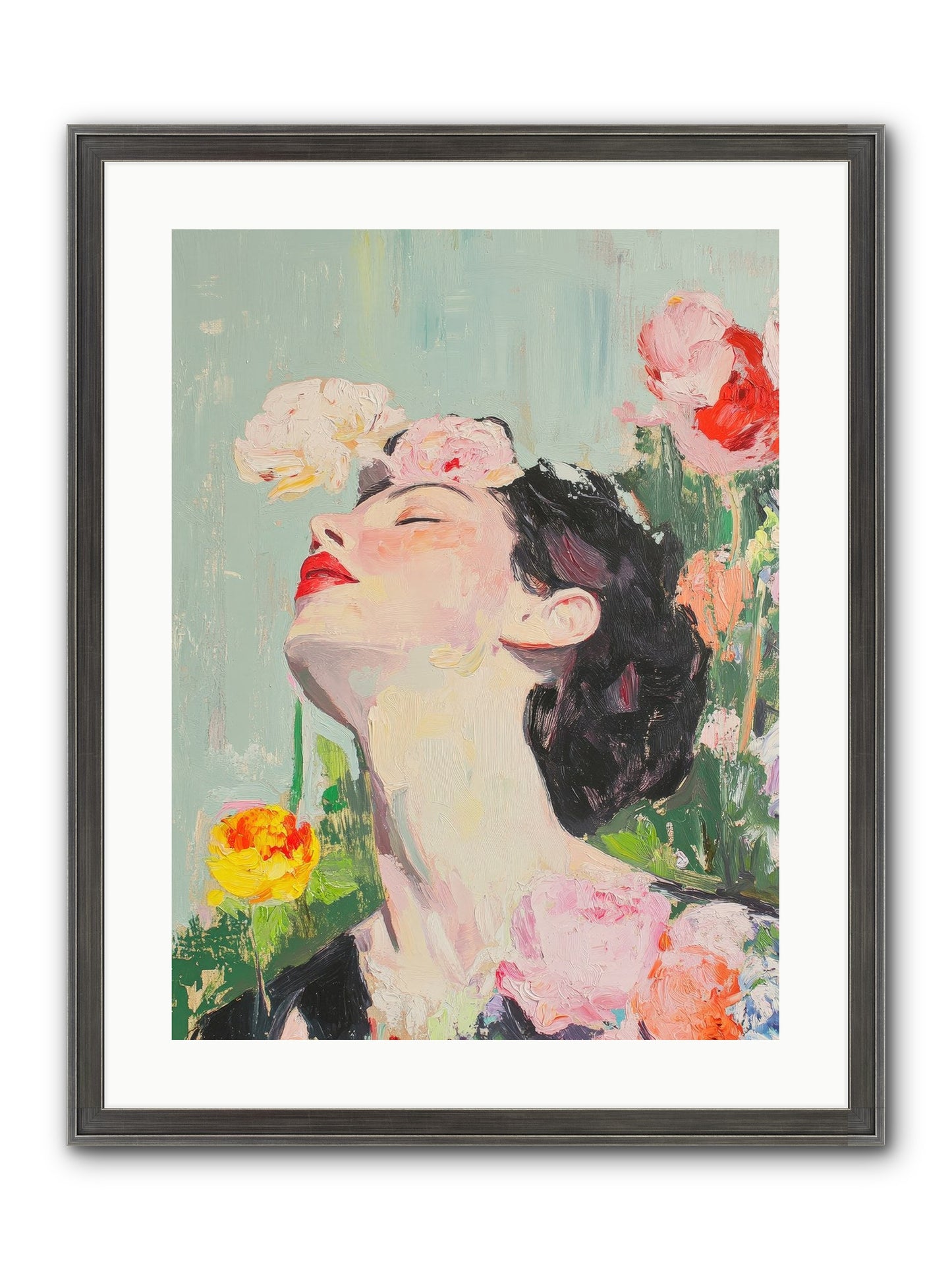 Magnolia Hawthorne Framed Print - Slimwoods Black/Silver 18x24