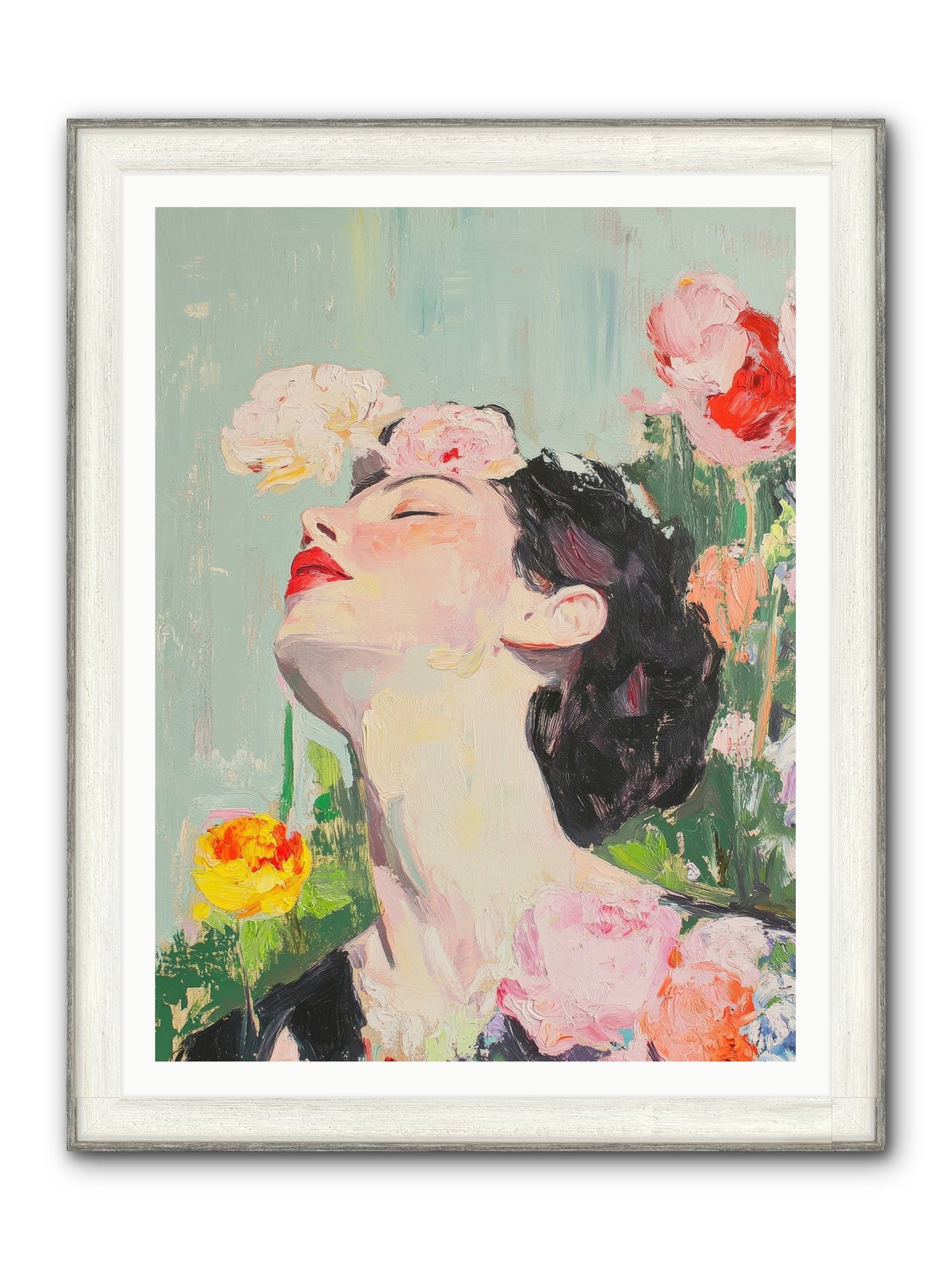 Magnolia Hawthorne Framed Print - Driftwood White 36x48