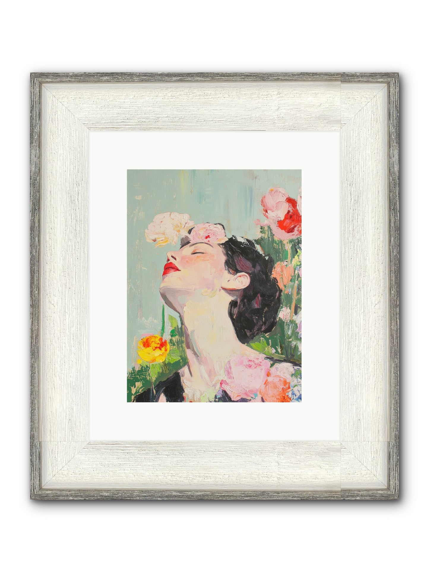 Magnolia Hawthorne Framed Print - Driftwood White 9x12
