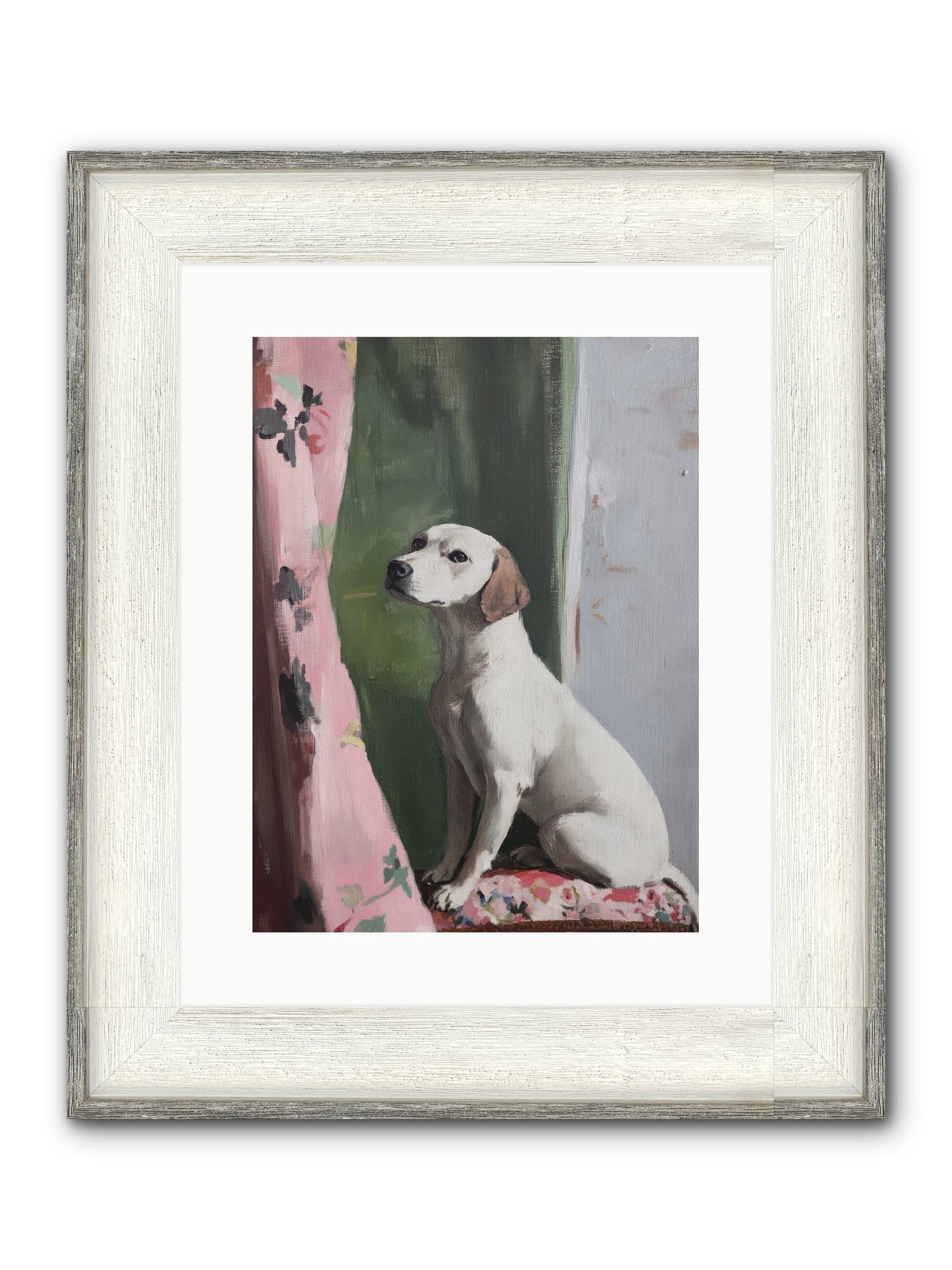 Magnolia Jane Framed Print - Driftwood White 12x16