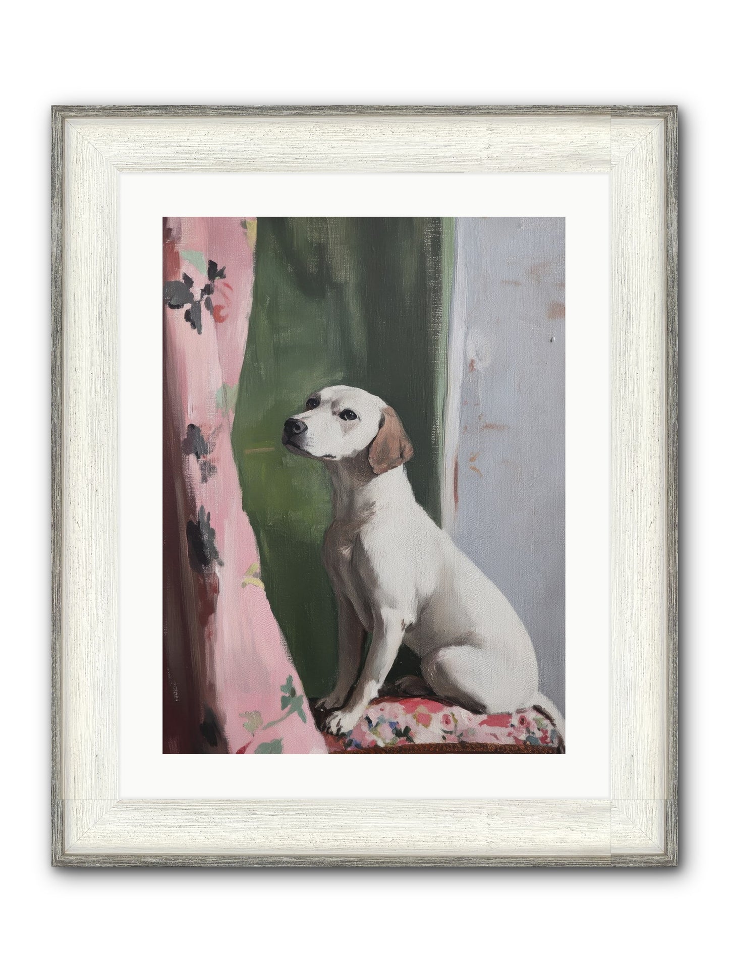 Magnolia Jane Framed Print - Driftwood White 18x24