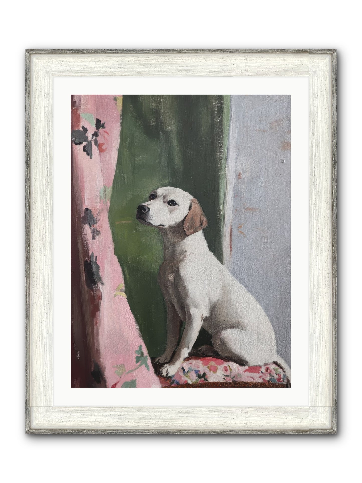 Magnolia Jane Framed Print - Driftwood White 24x32