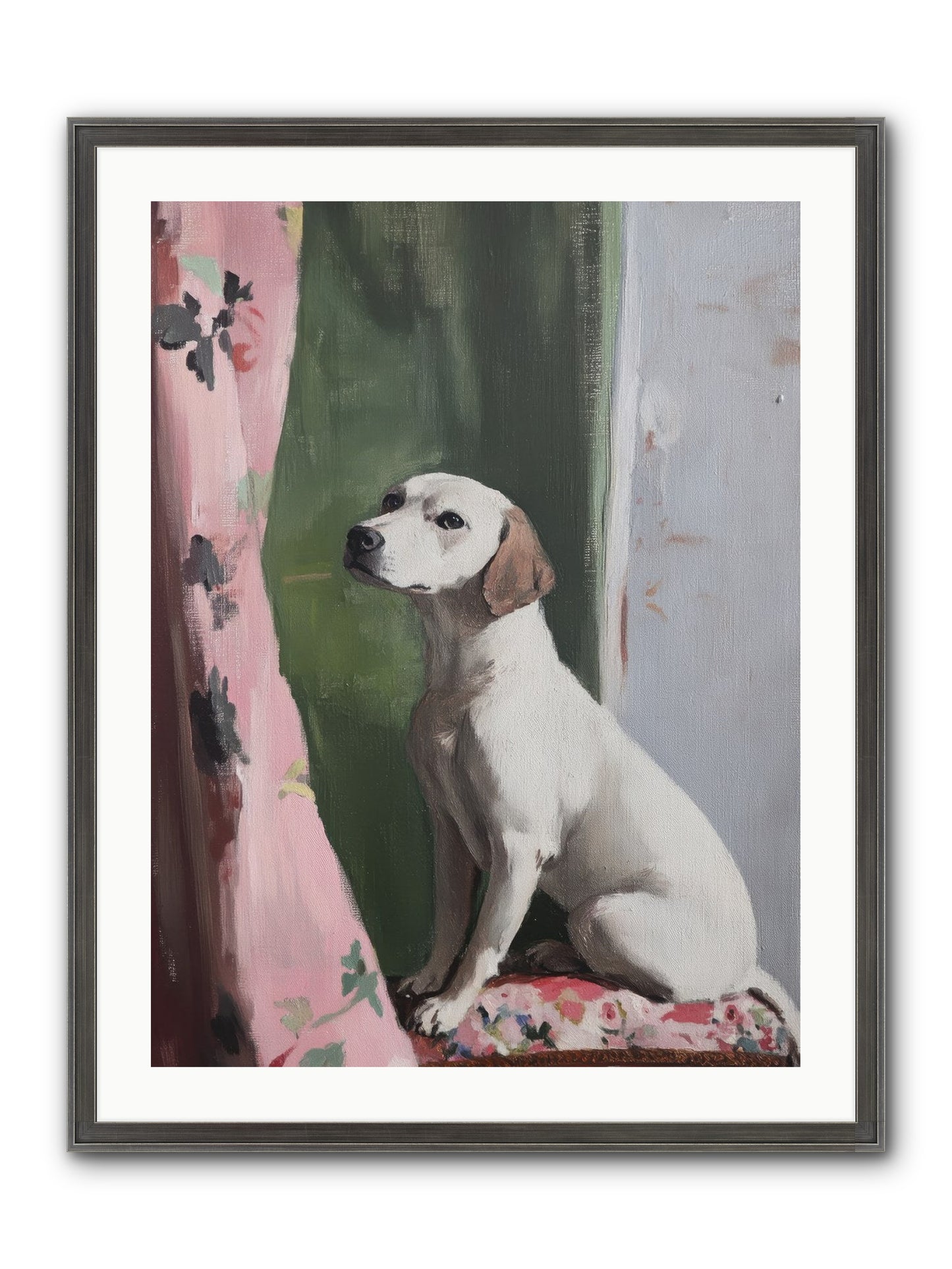 Magnolia Jane Framed Print - Slimwoods Black/Silver 24x32