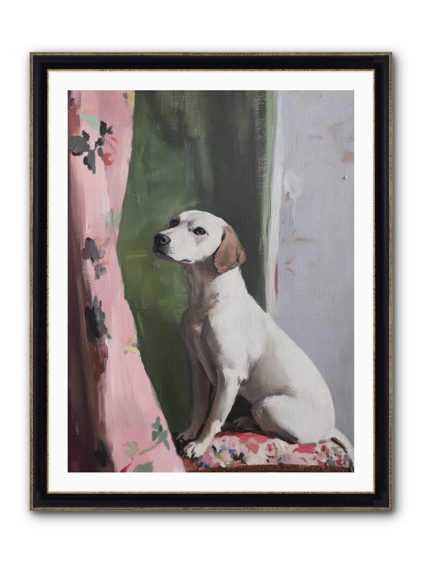 Magnolia Jane Framed Print - Black & Gold 30x40