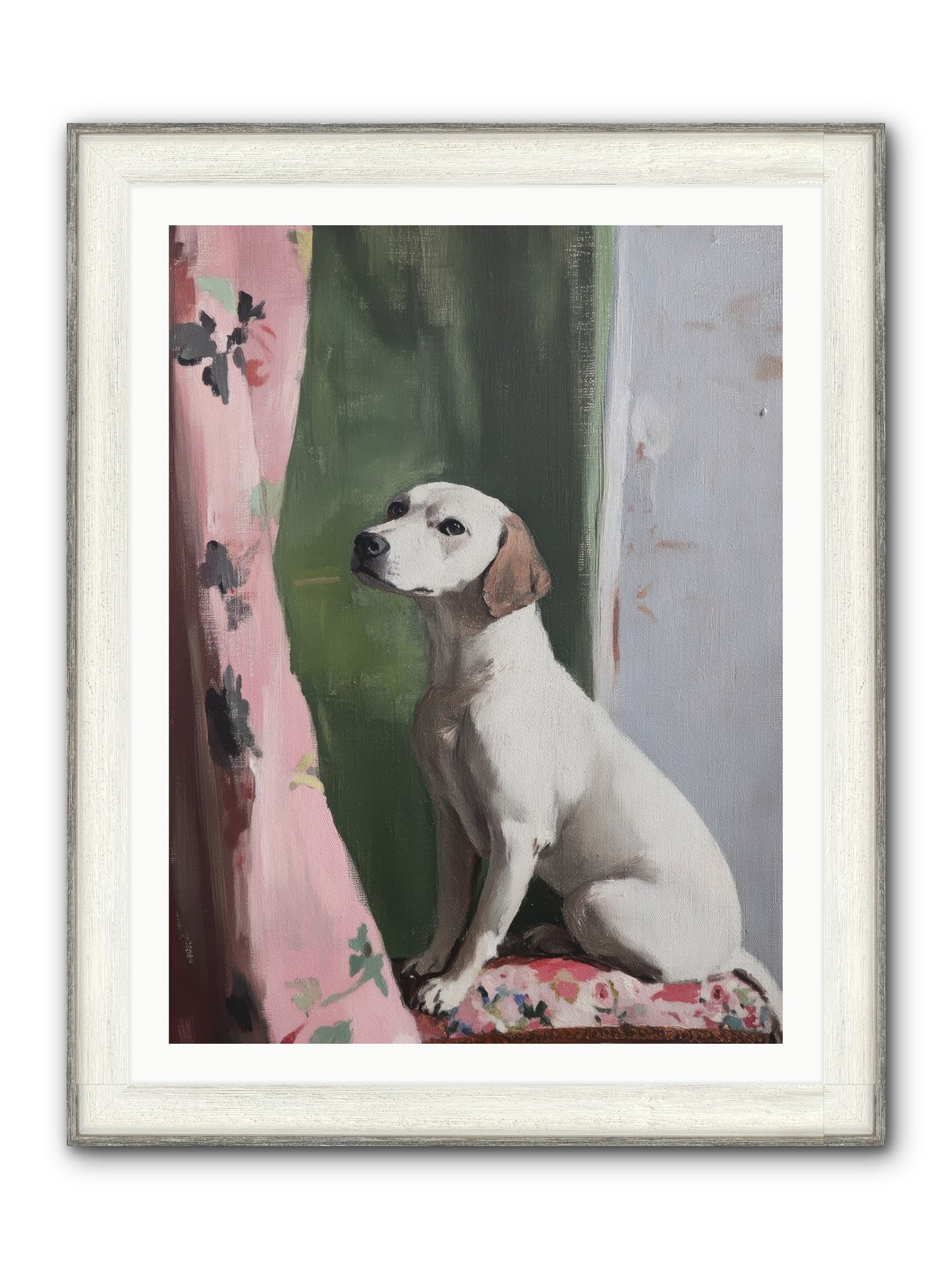 Magnolia Jane Framed Print - Driftwood White 30x40