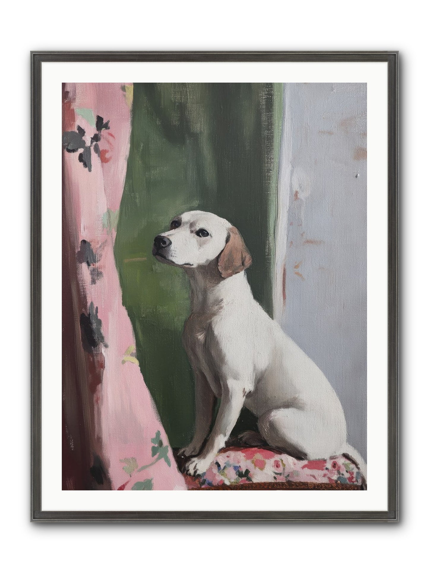Magnolia Jane Framed Print - Slimwoods Black/Silver 30x40
