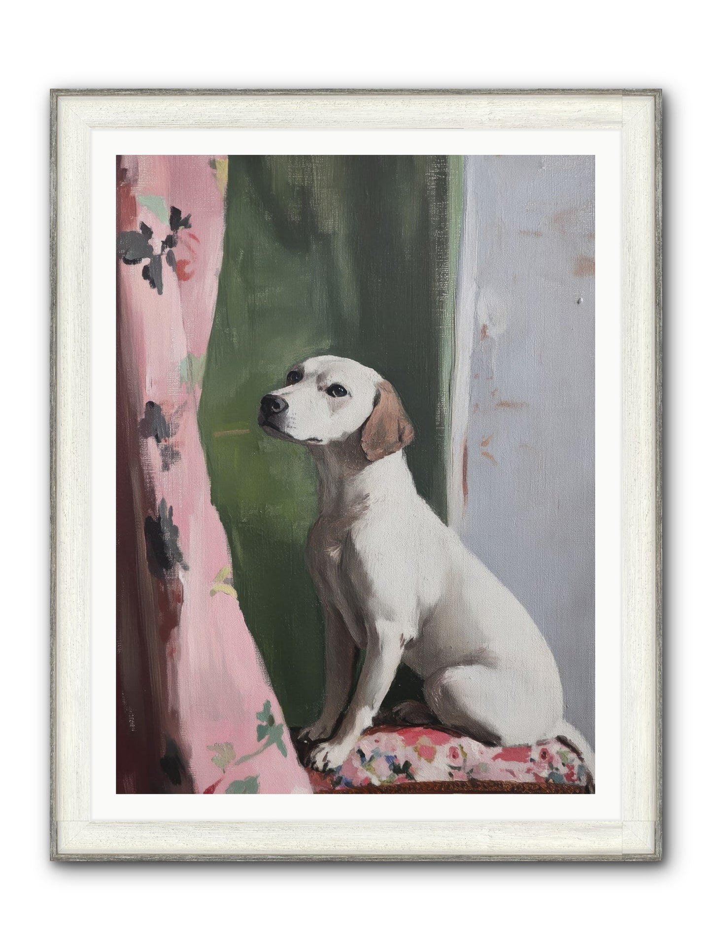 Magnolia Jane Framed Print - Driftwood White 36x48