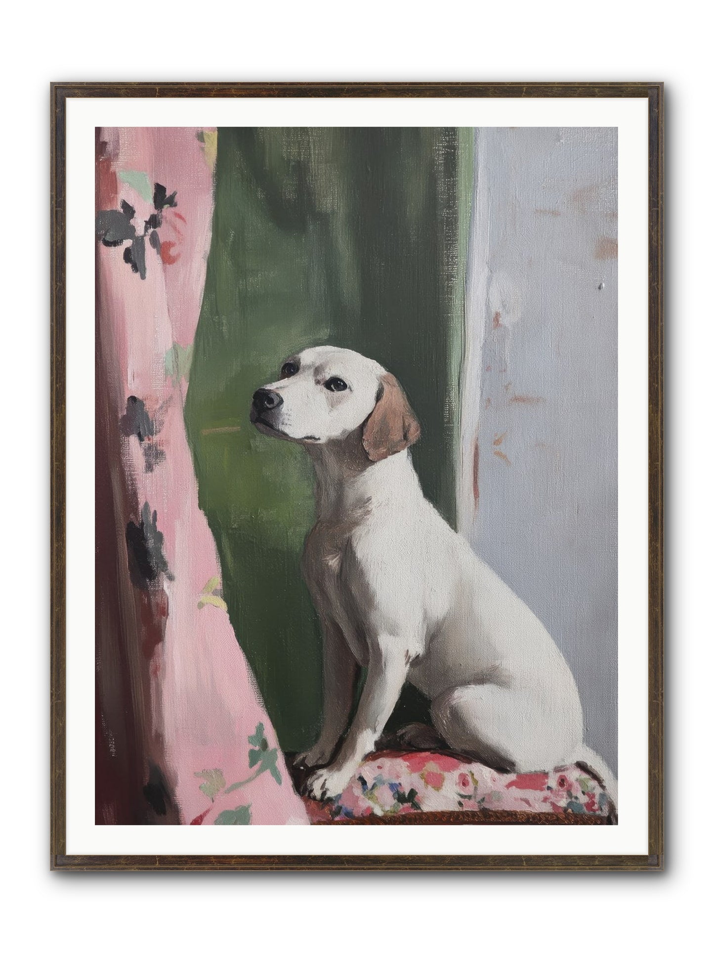 Magnolia Jane Framed Print - Slimwoods Black/Gold 36x48