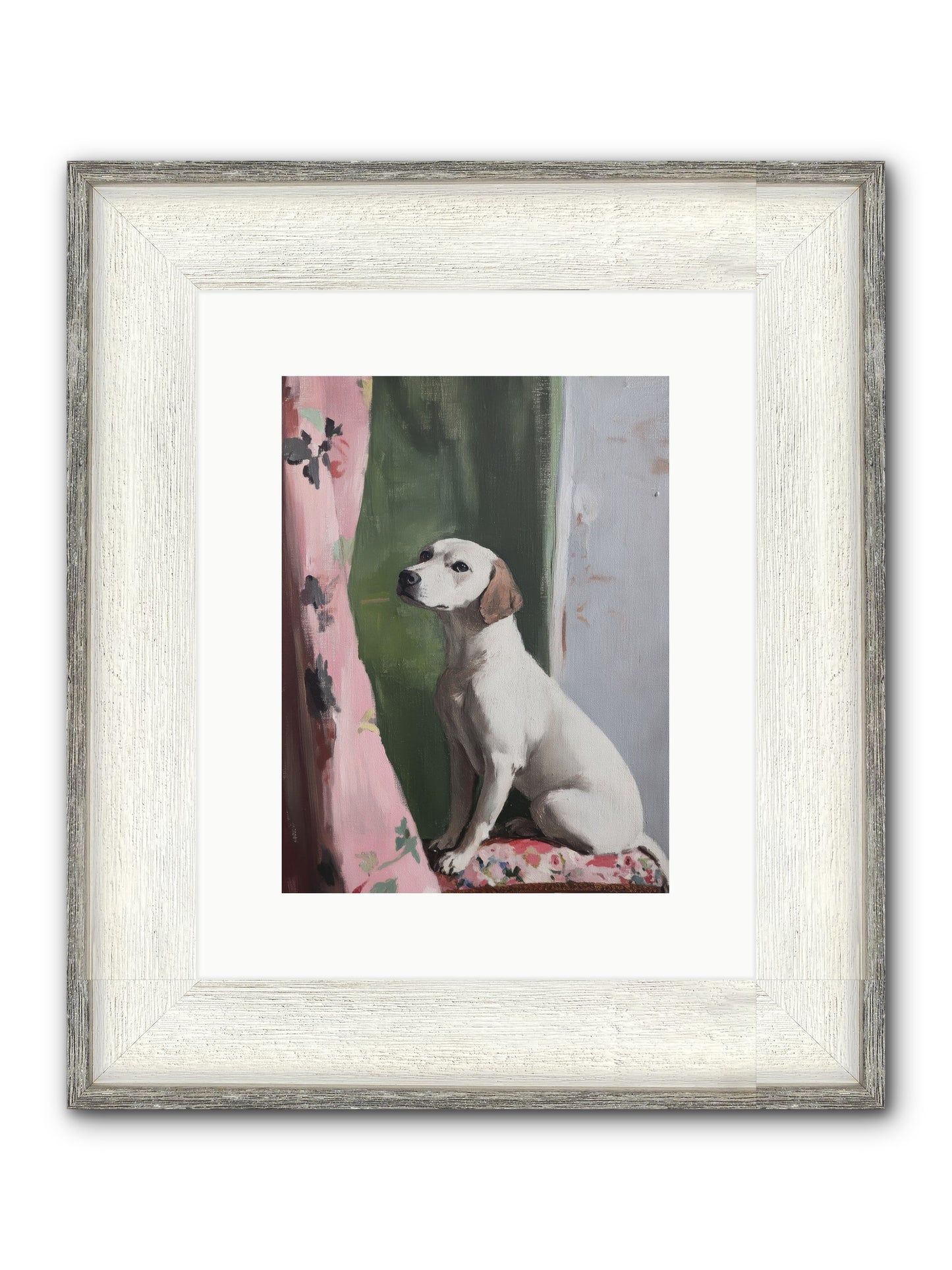 Magnolia Jane Framed Print - Driftwood White 9x12
