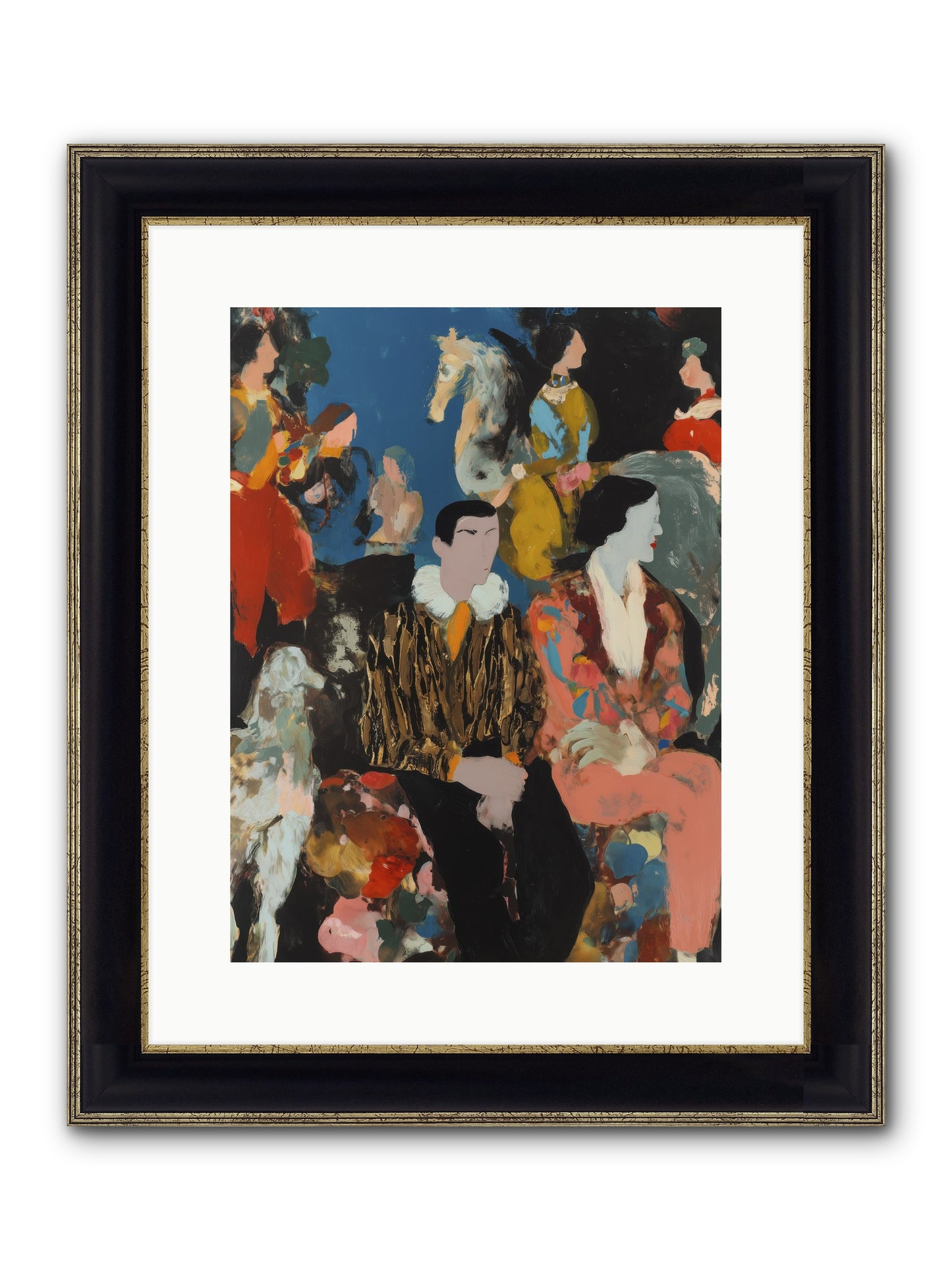 Main Character Energy Framed Print - Black & Gold 12x16