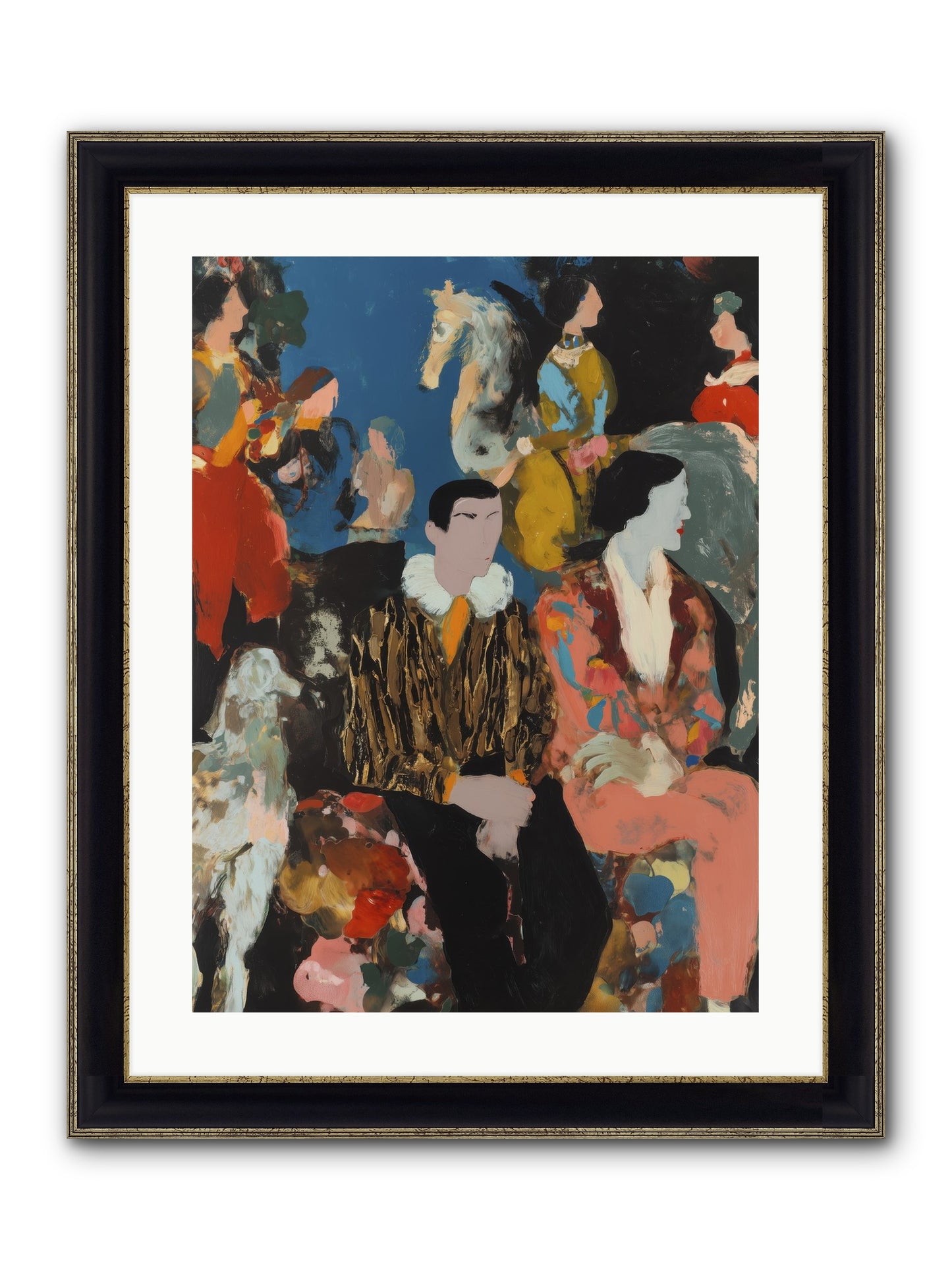 Main Character Energy Framed Print - Black & Gold 18x24