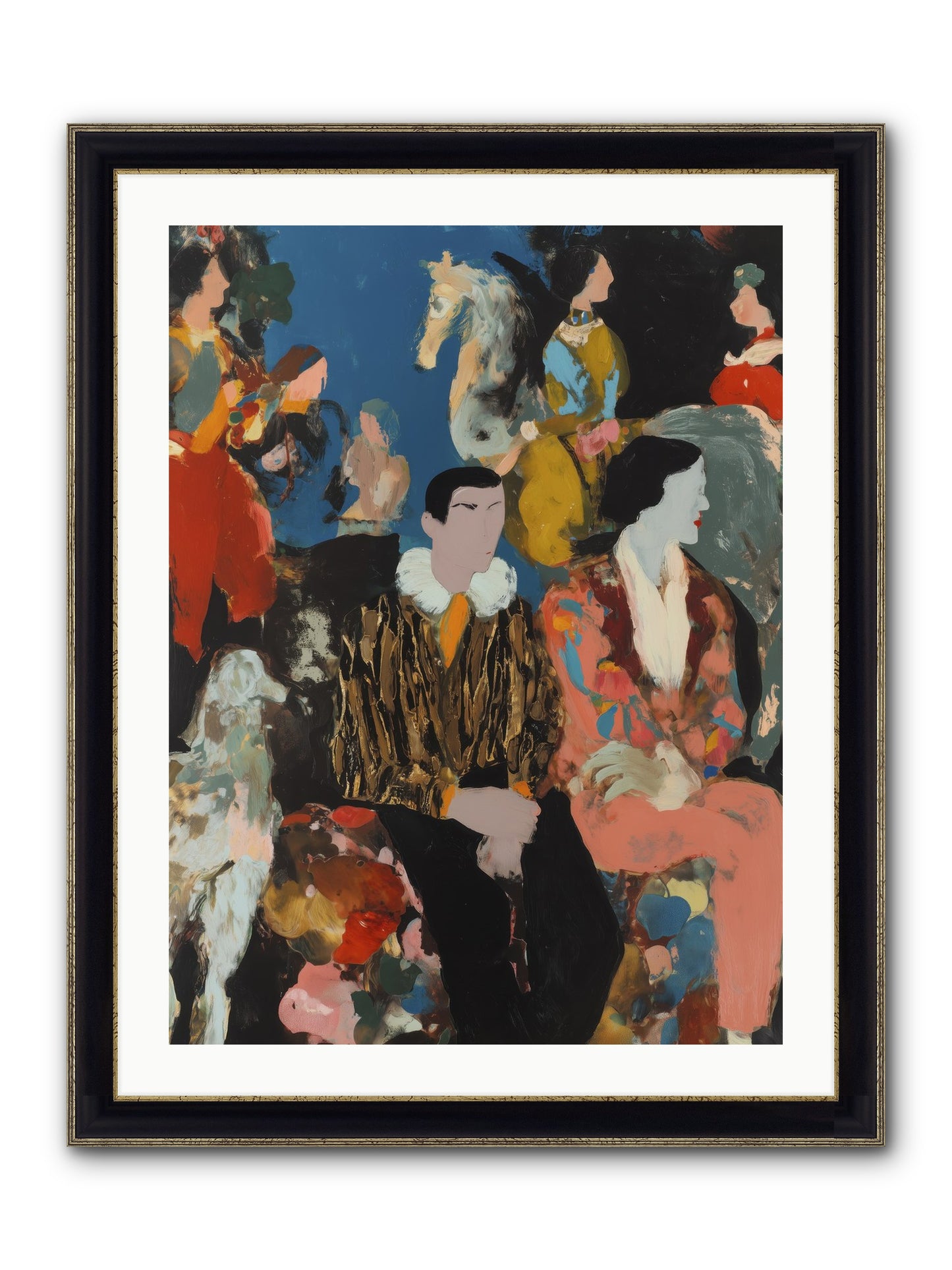 Main Character Energy Framed Print - Black & Gold 24x32