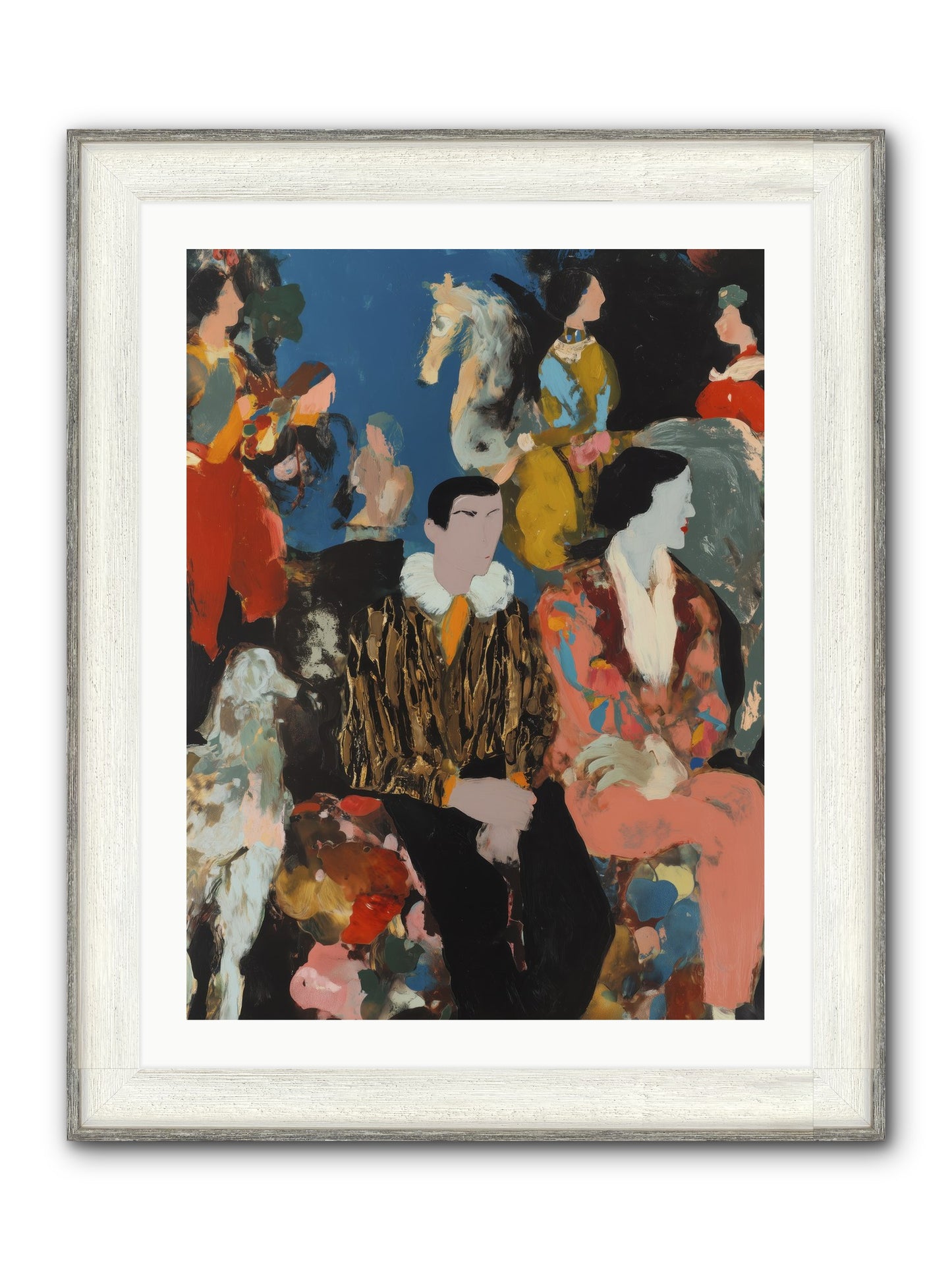 Main Character Energy Framed Print - Driftwood White 24x32