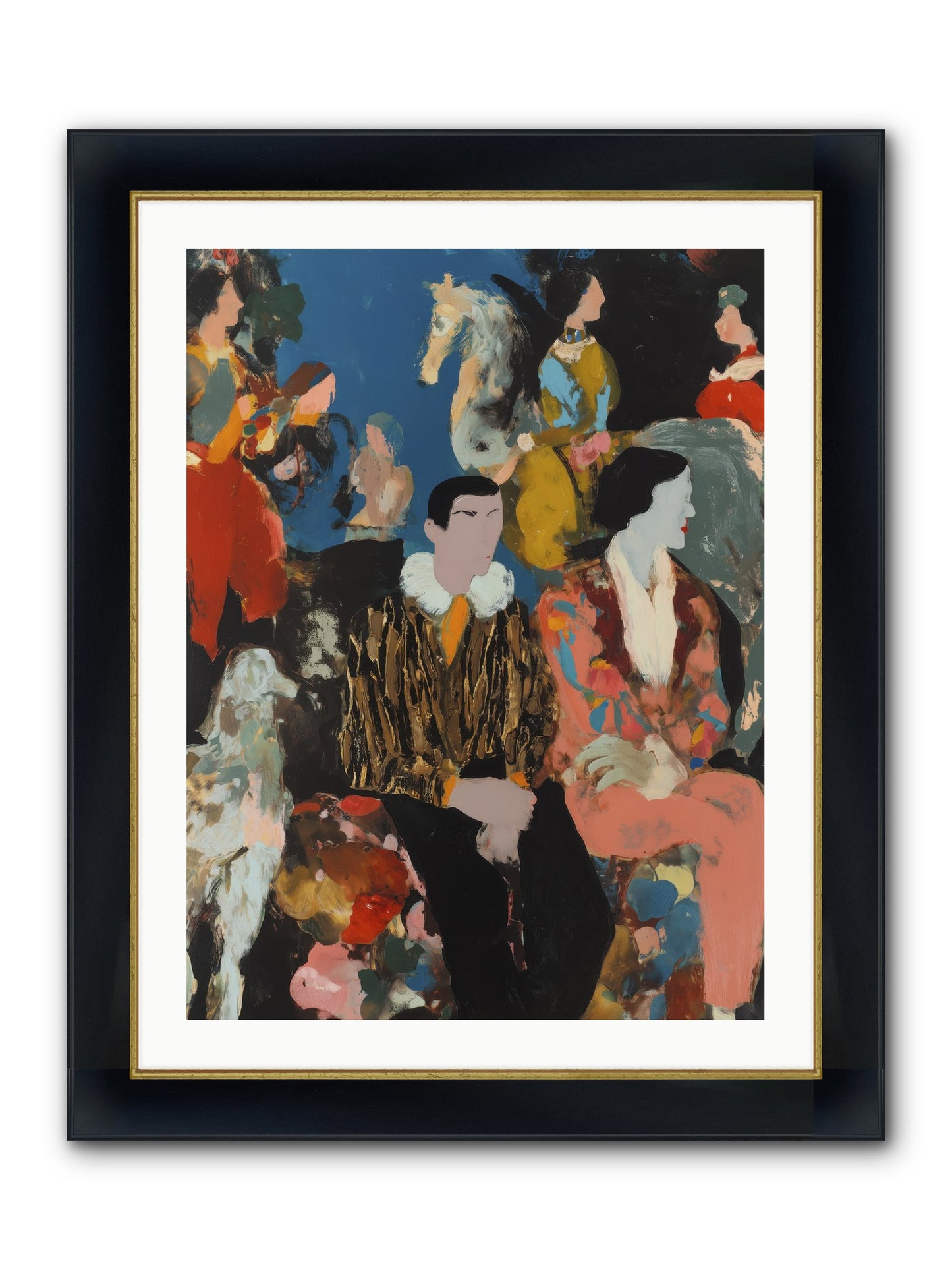 Main Character Energy Framed Print - Wide Black w/Gold 24x32