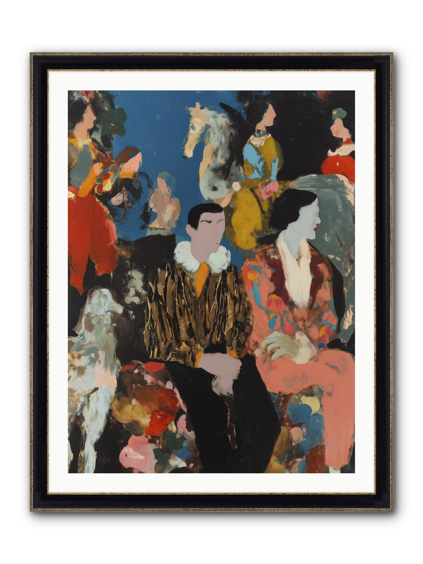 Main Character Energy Framed Print - Black & Gold 30x40