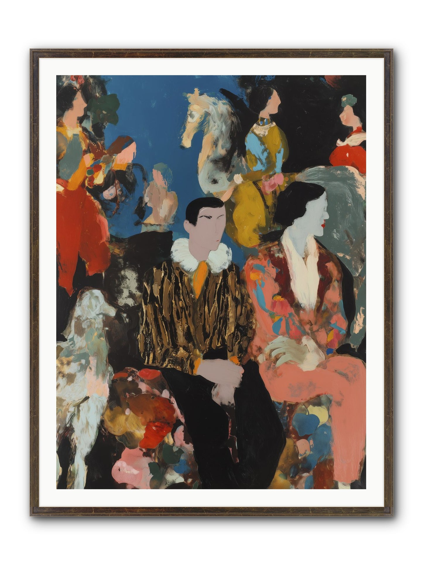 Main Character Energy Framed Print - Slimwoods Black/Gold 36x48
