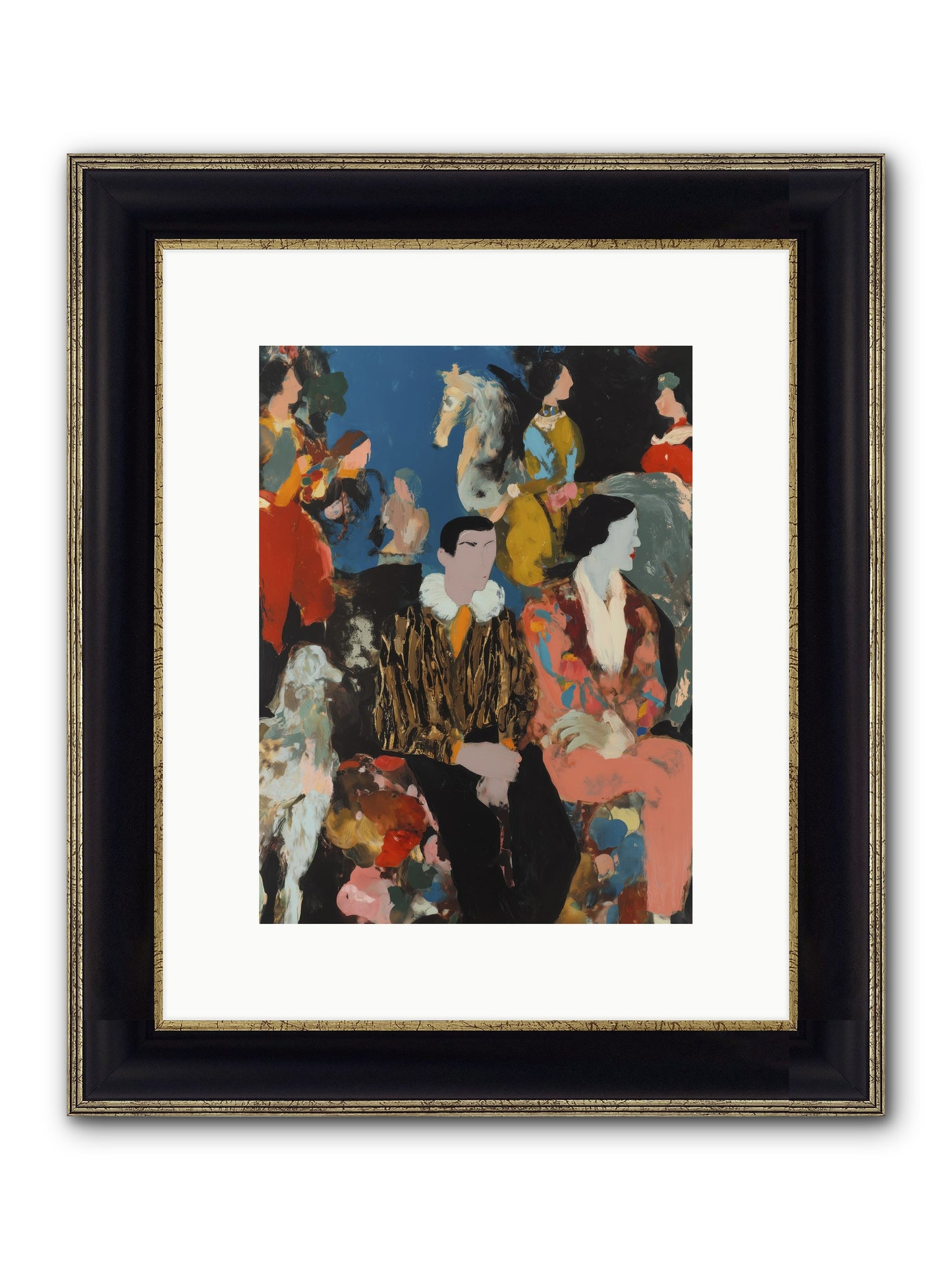 Main Character Energy Framed Print - Black & Gold 9x12