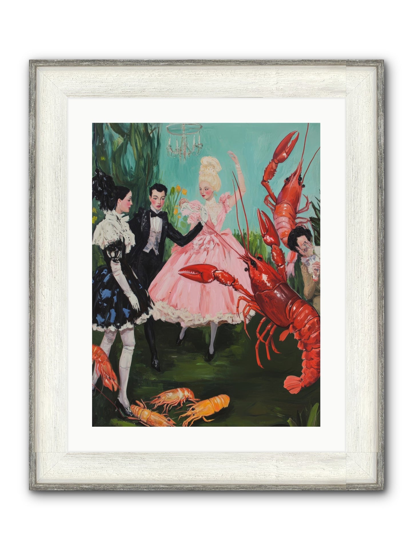 Maine's Royal Summer Framed Print - Driftwood White 18x24