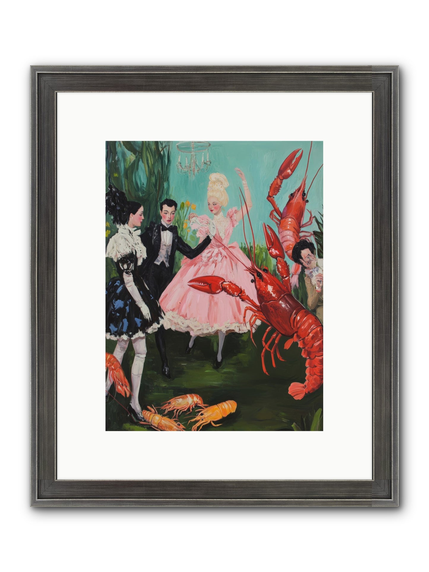 Maine's Royal Summer Framed Print - Slimwoods Black/Silver 9x12