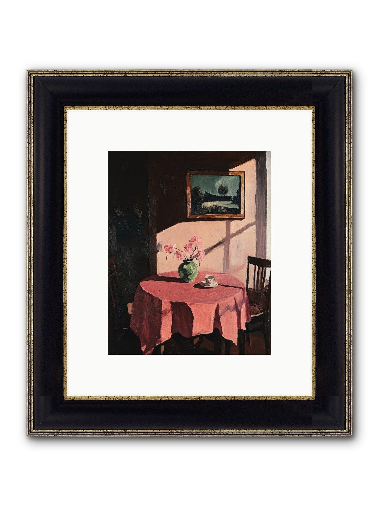 Maison Rouge Framed Print - Black & Gold 8x10