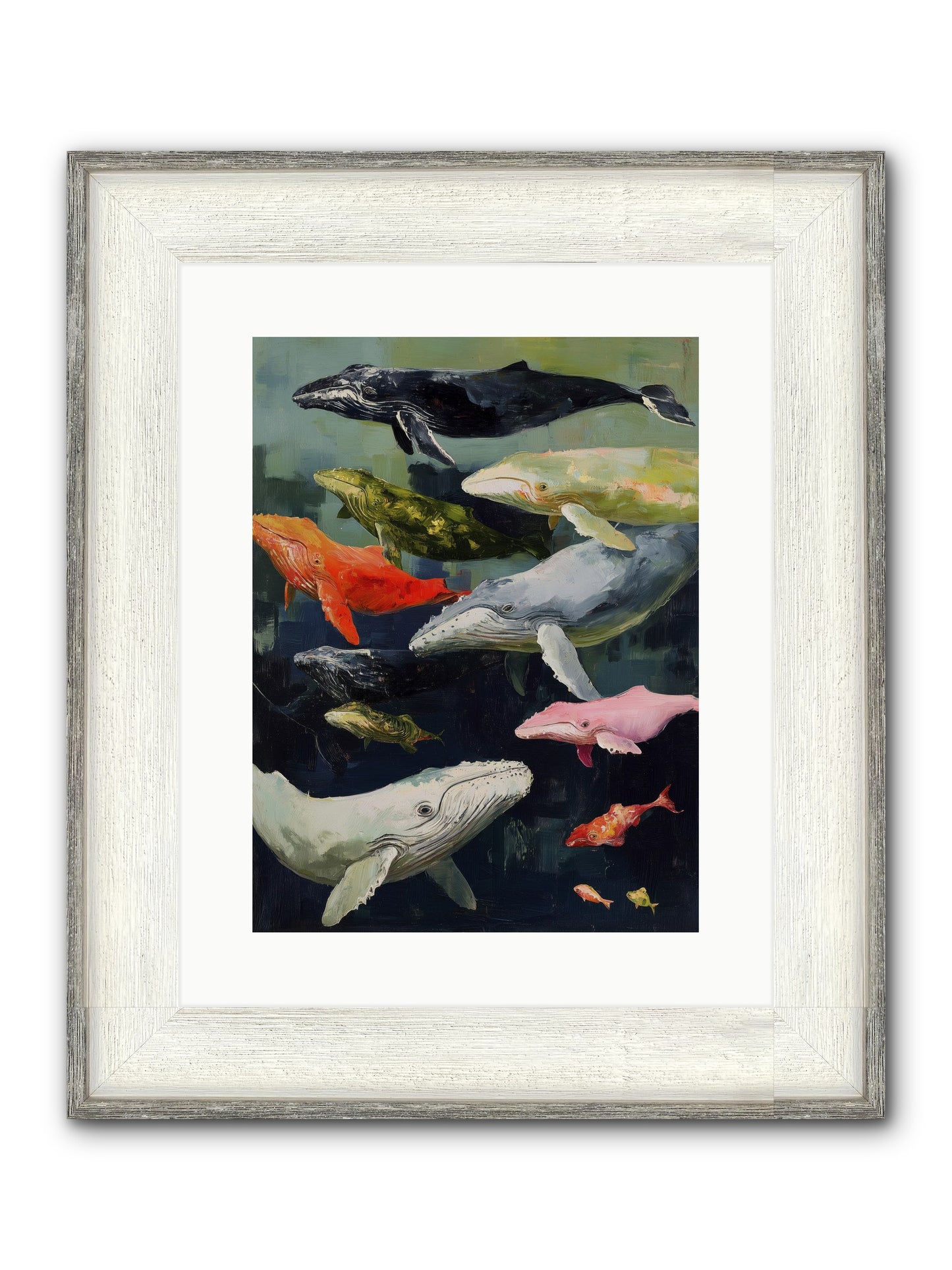 Majestic Spirits Framed Print - Driftwood White 12x16