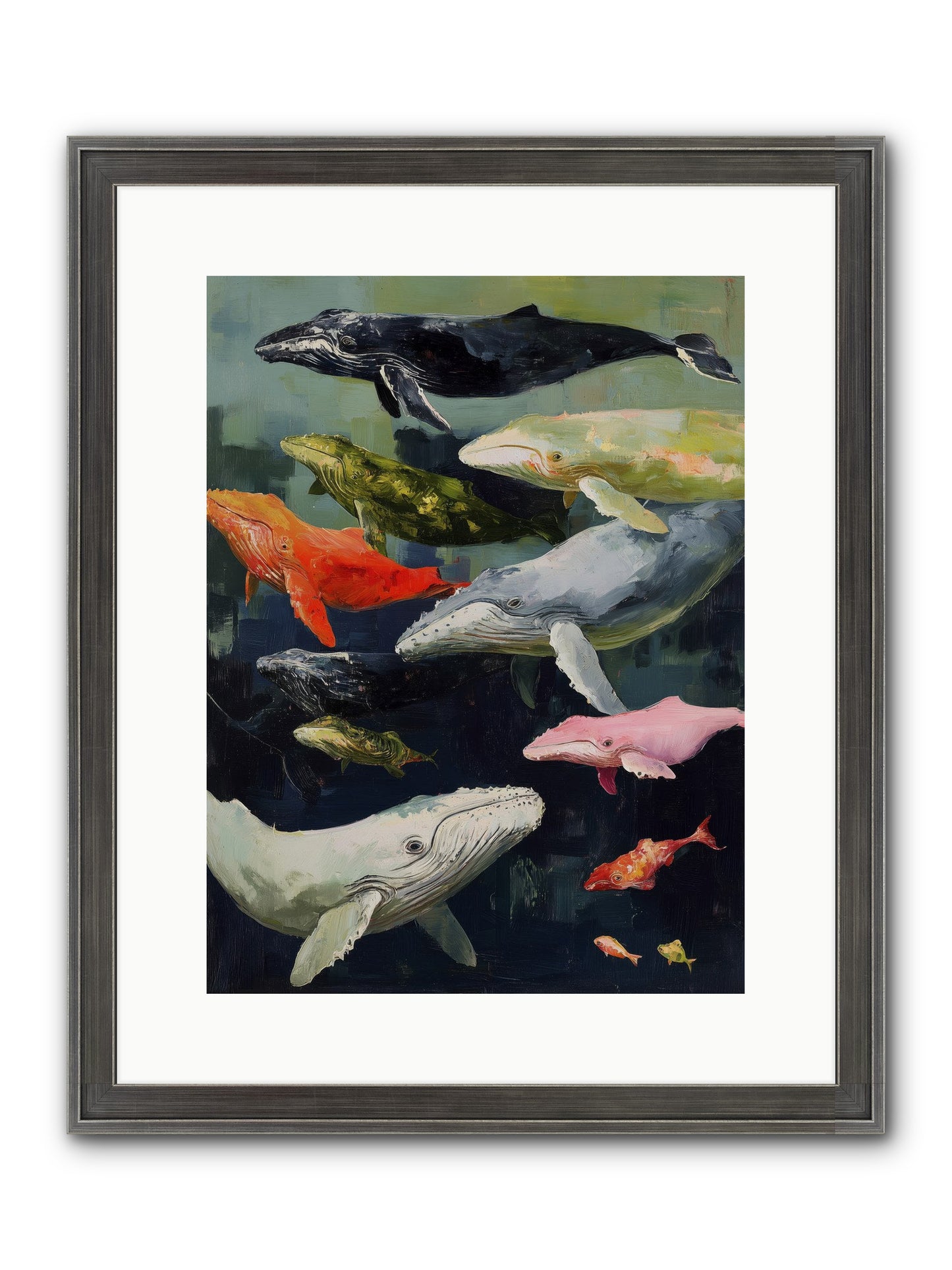 Majestic Spirits Framed Print - Slimwoods Black/Silver 12x16