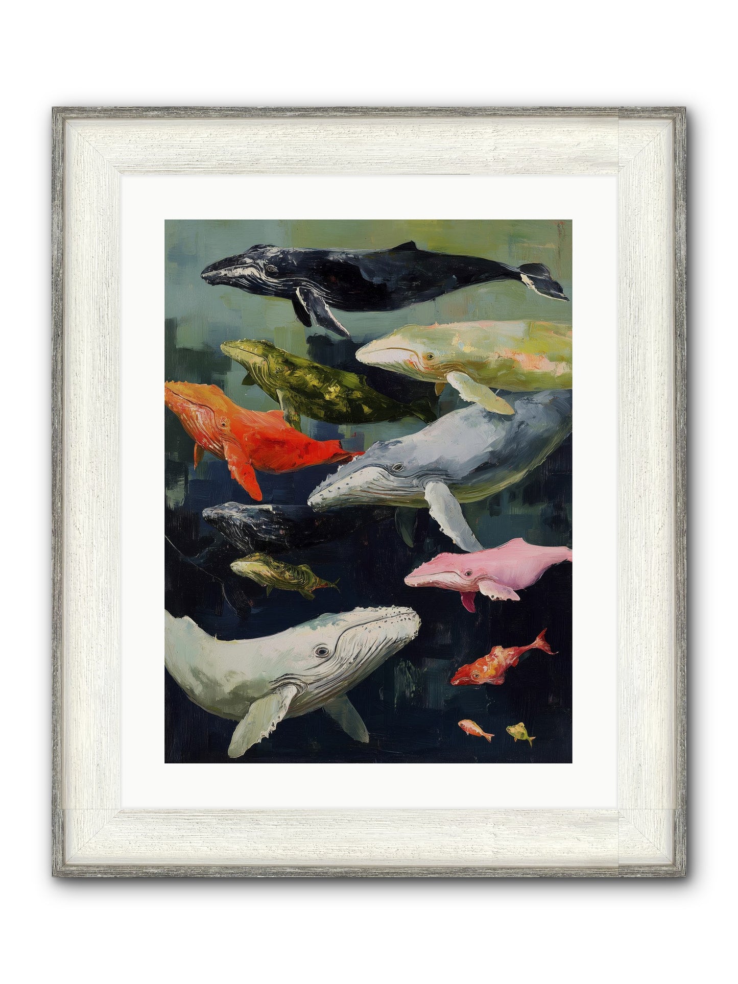 Majestic Spirits Framed Print - Driftwood White 18x24