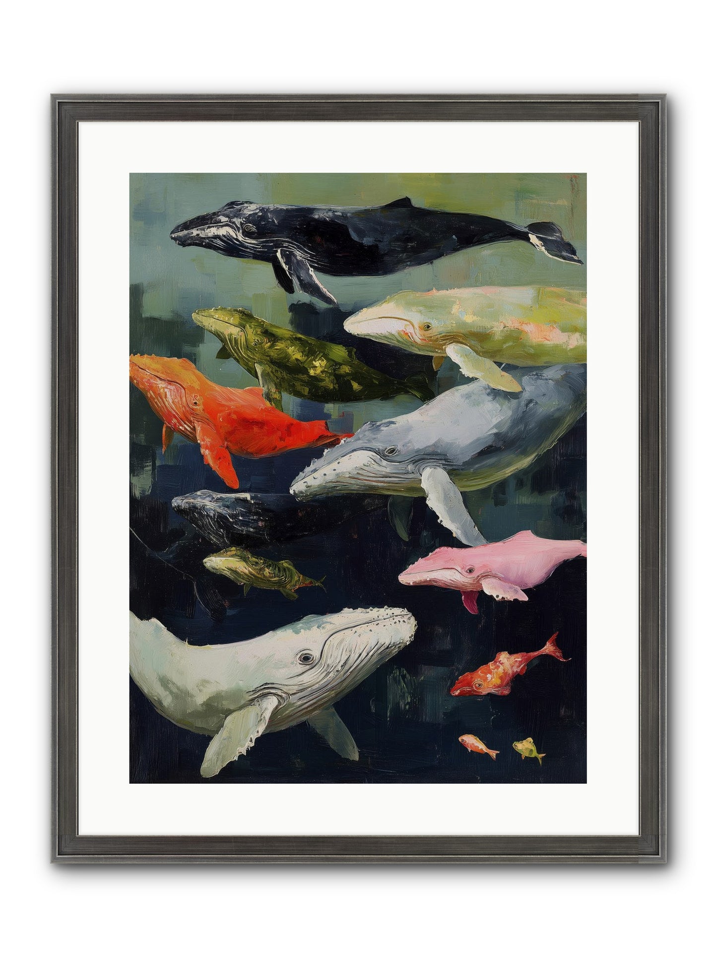 Majestic Spirits Framed Print - Slimwoods Black/Silver 18x24